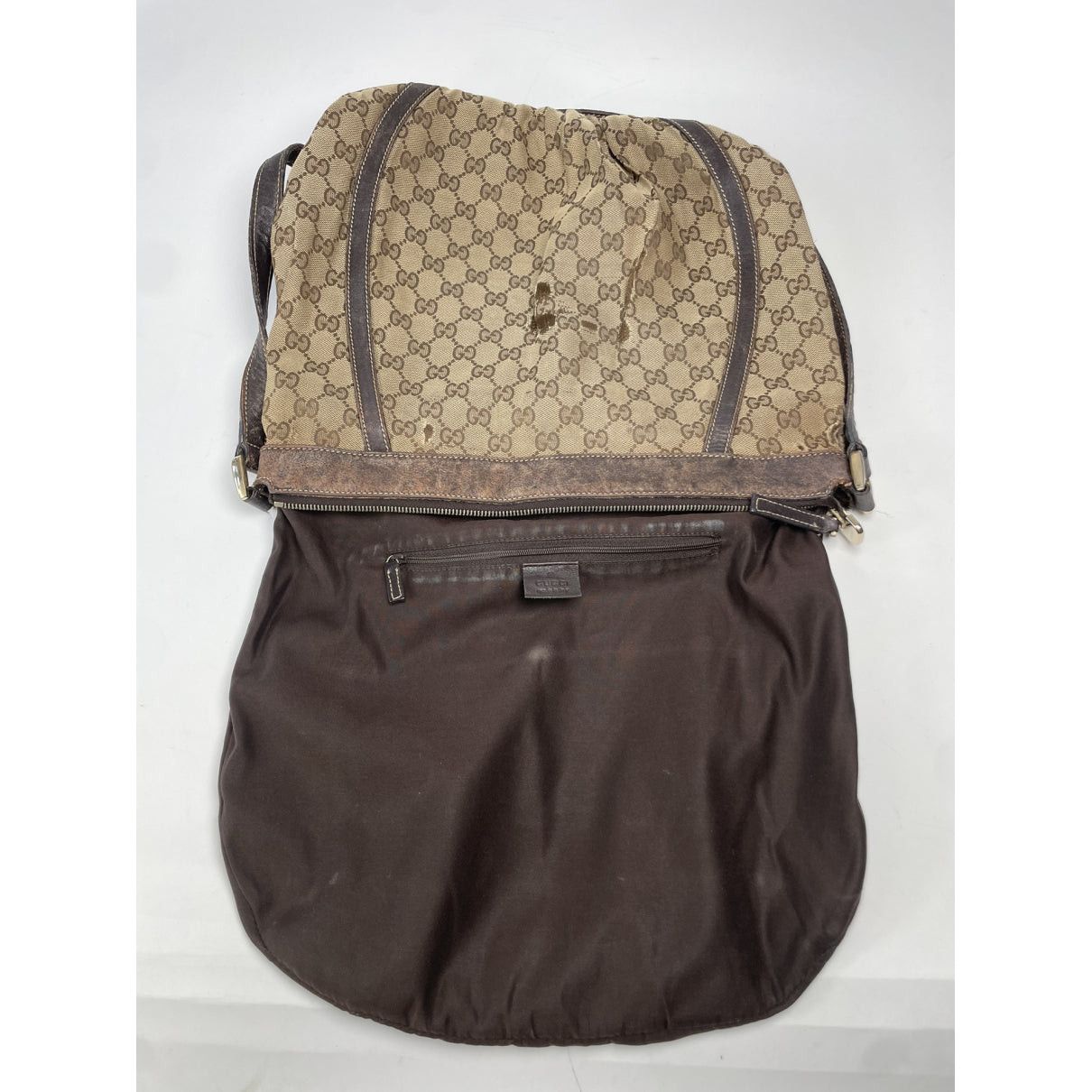 Gucci Amalfi Beige Cotton Handbag Size ONE SIZE - 2 Thumbnail