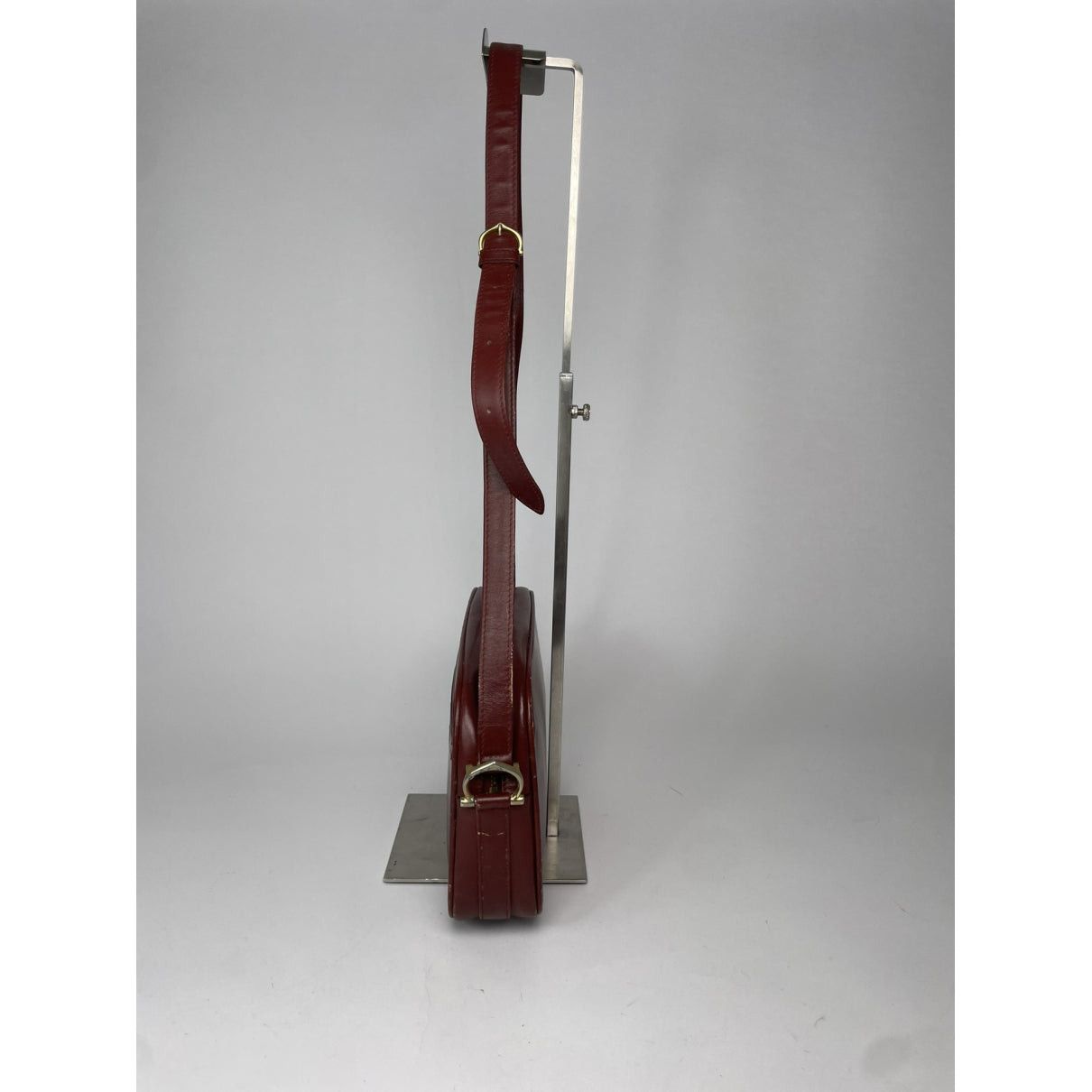 Cartier Burgundy Leather Handbag Size ONE SIZE - 4 Thumbnail