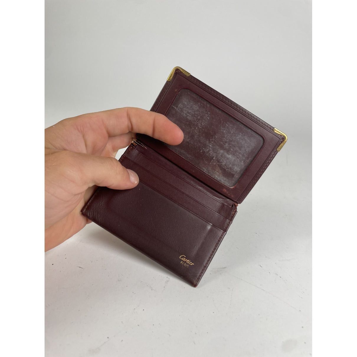 Cartier Burgundy Leather Purse Size ONE SIZE - 3 Thumbnail