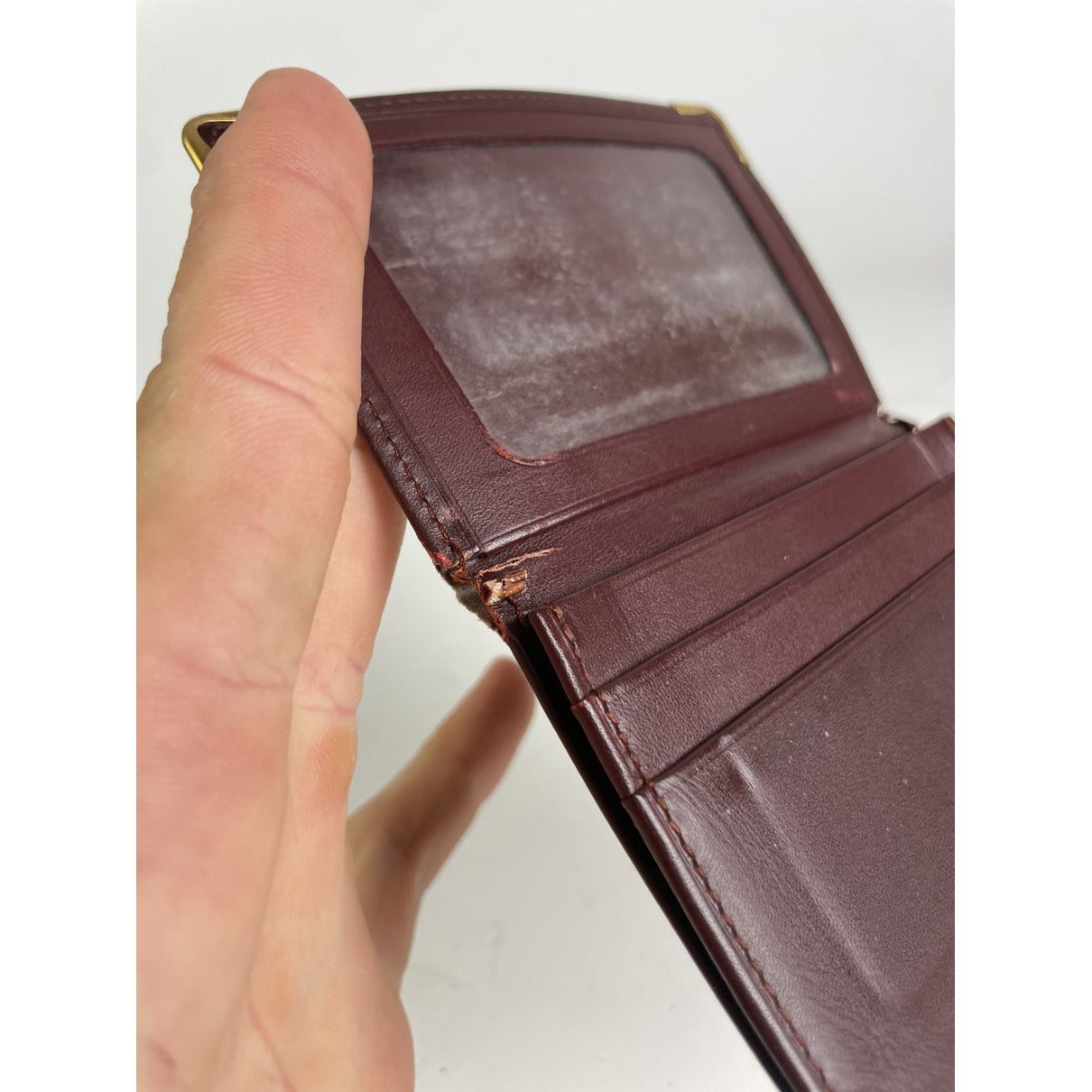 Cartier Burgundy Leather Purse Size ONE SIZE - 5 Thumbnail