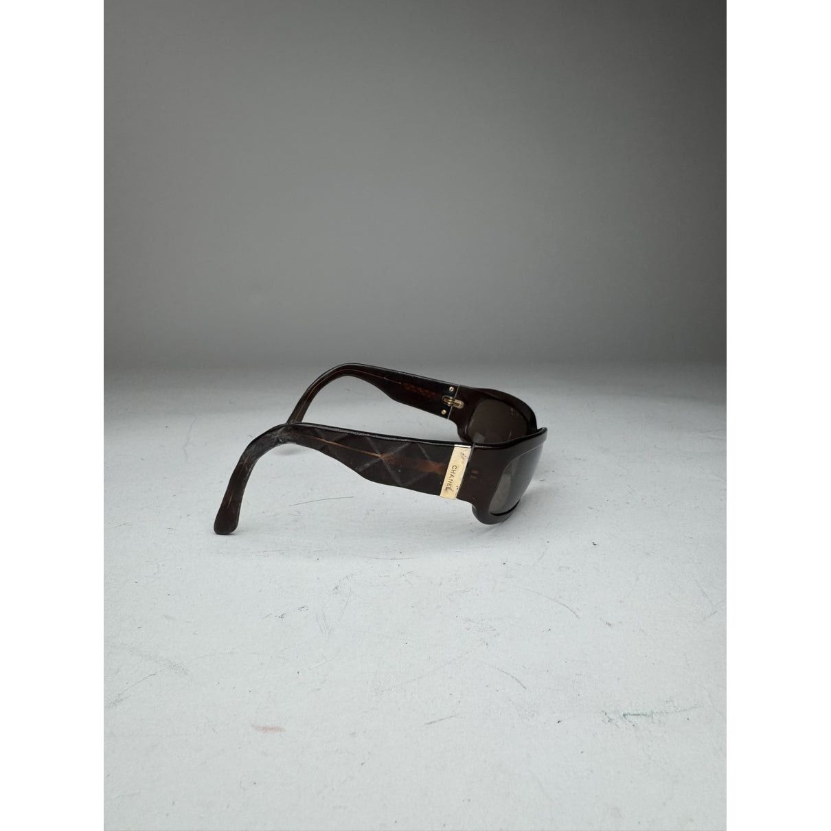 Chanel Brown Plastic Sunglasses Size ONE SIZE - 2 Thumbnail