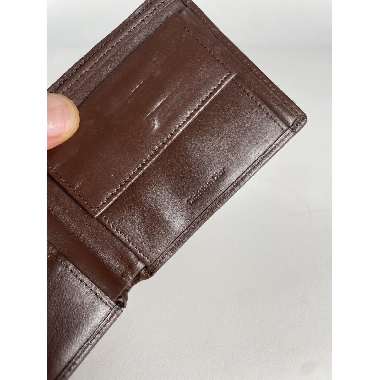 Dior Brown Leather Purse Size ONE SIZE - 5 Thumbnail