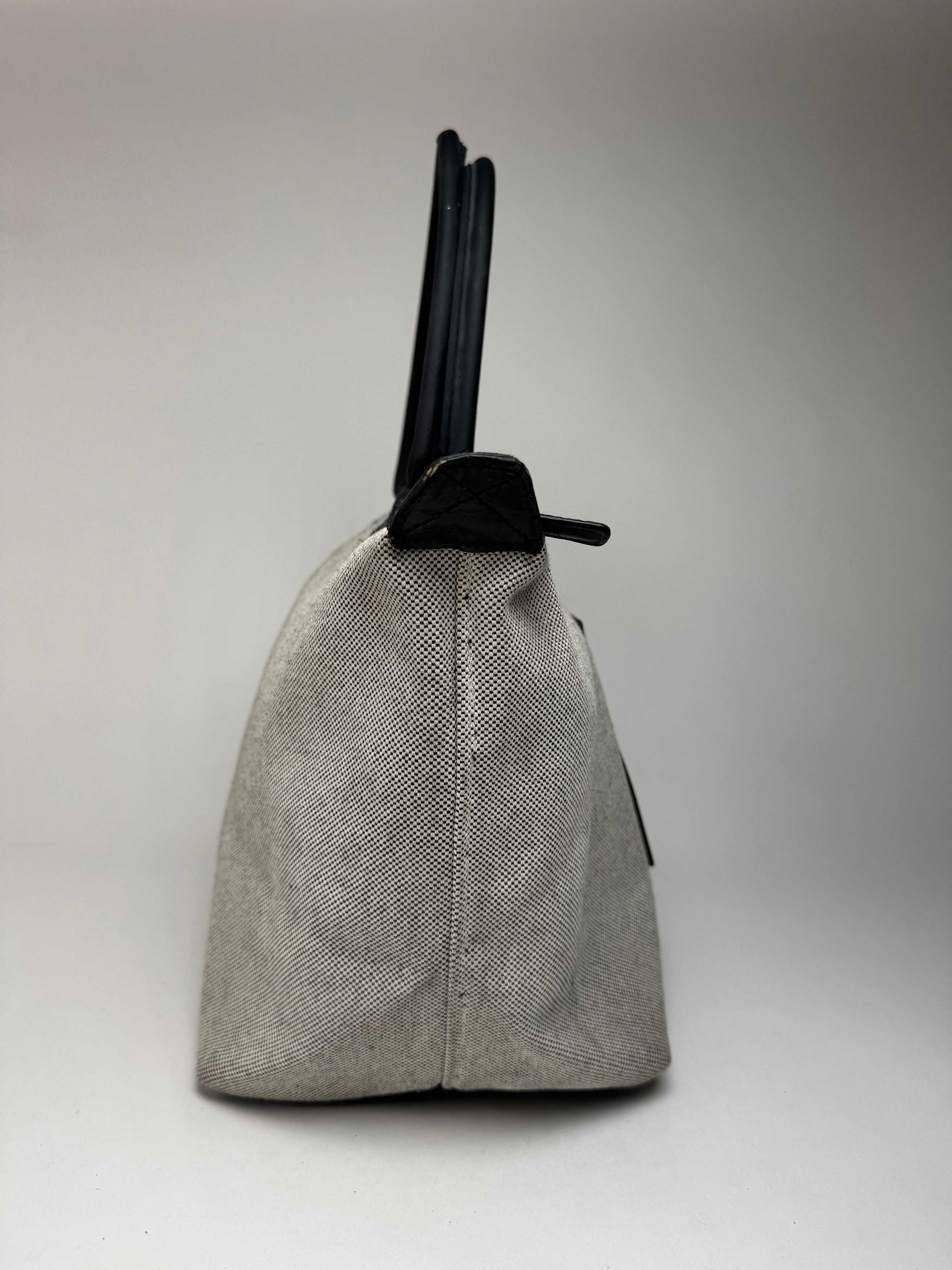 MCM Vintage canvas / leather shopper grey black Size ONE SIZE - 6 Thumbnail