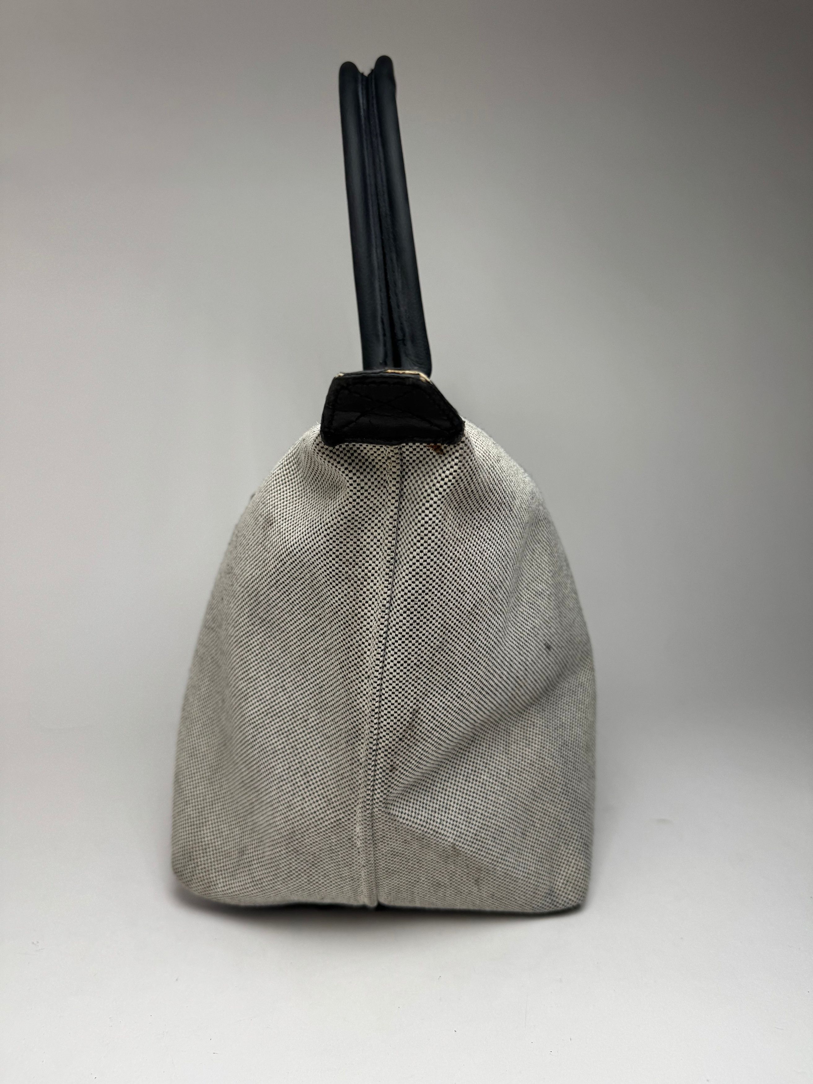 MCM Vintage canvas / leather shopper grey black Size ONE SIZE - 4 Thumbnail