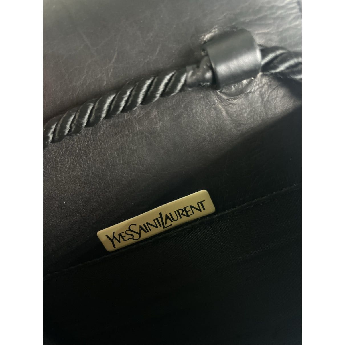 Yves Saint Laurent Black Plastic Handbag Size ONE SIZE - 3 Thumbnail