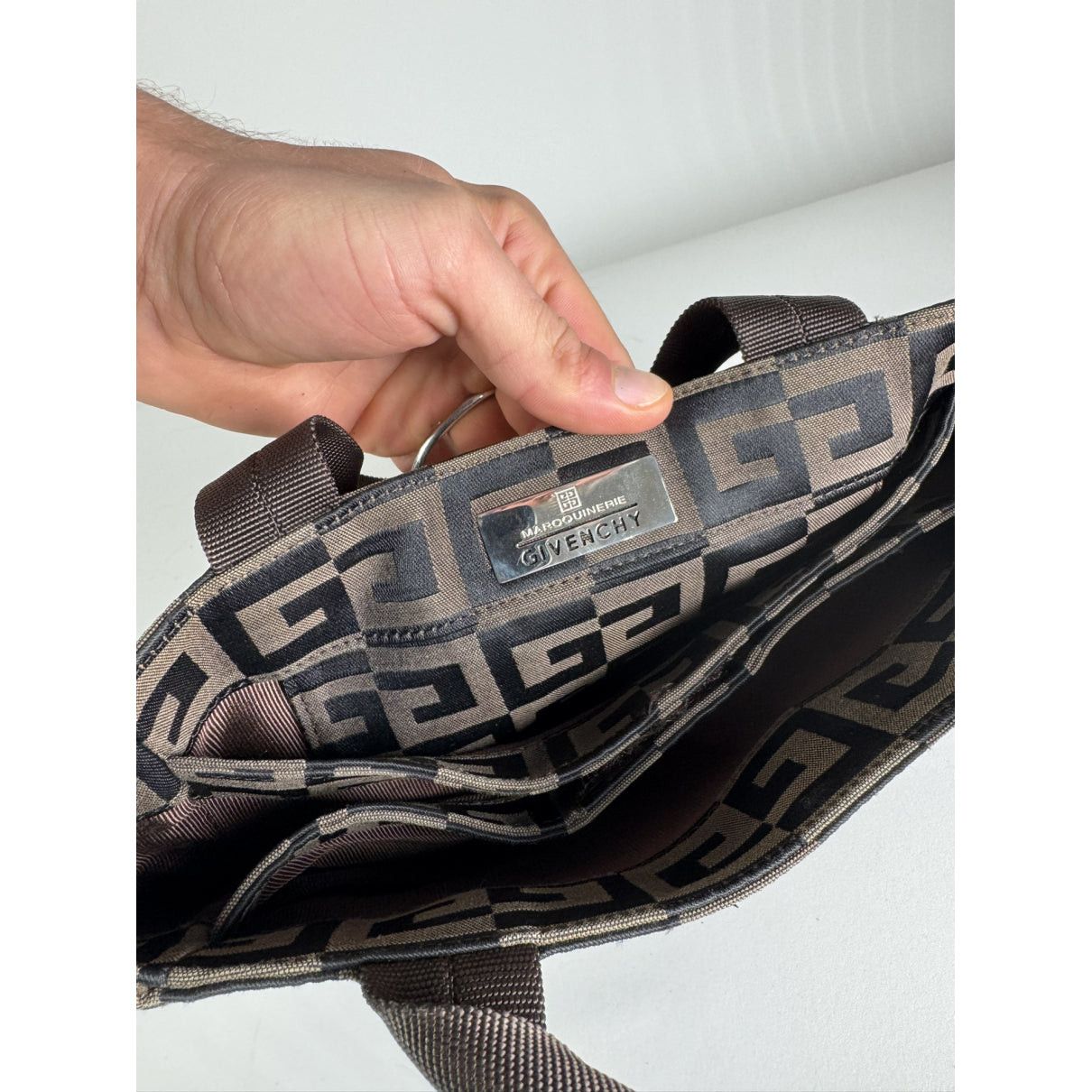Givenchy 4G Brown Cotton Handbag Size ONE SIZE - 4 Thumbnail