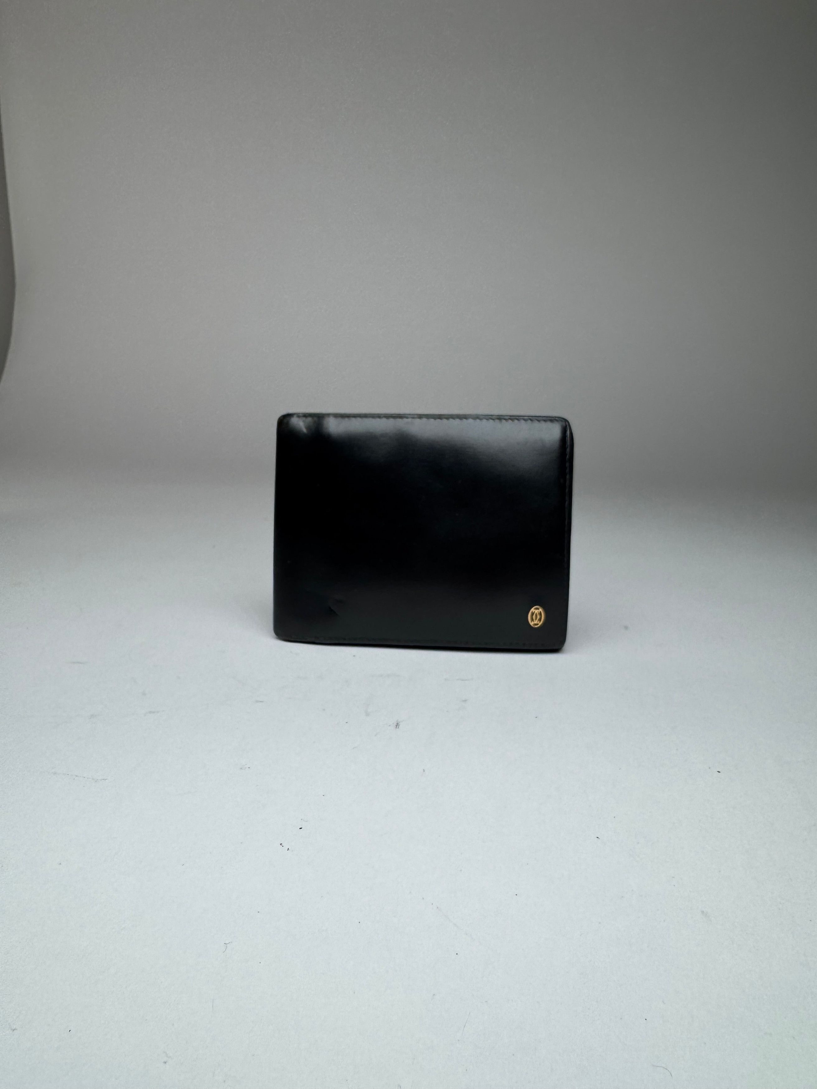 Cartier Vintage Leather Card Holder Black Size ONE SIZE - 8 Thumbnail