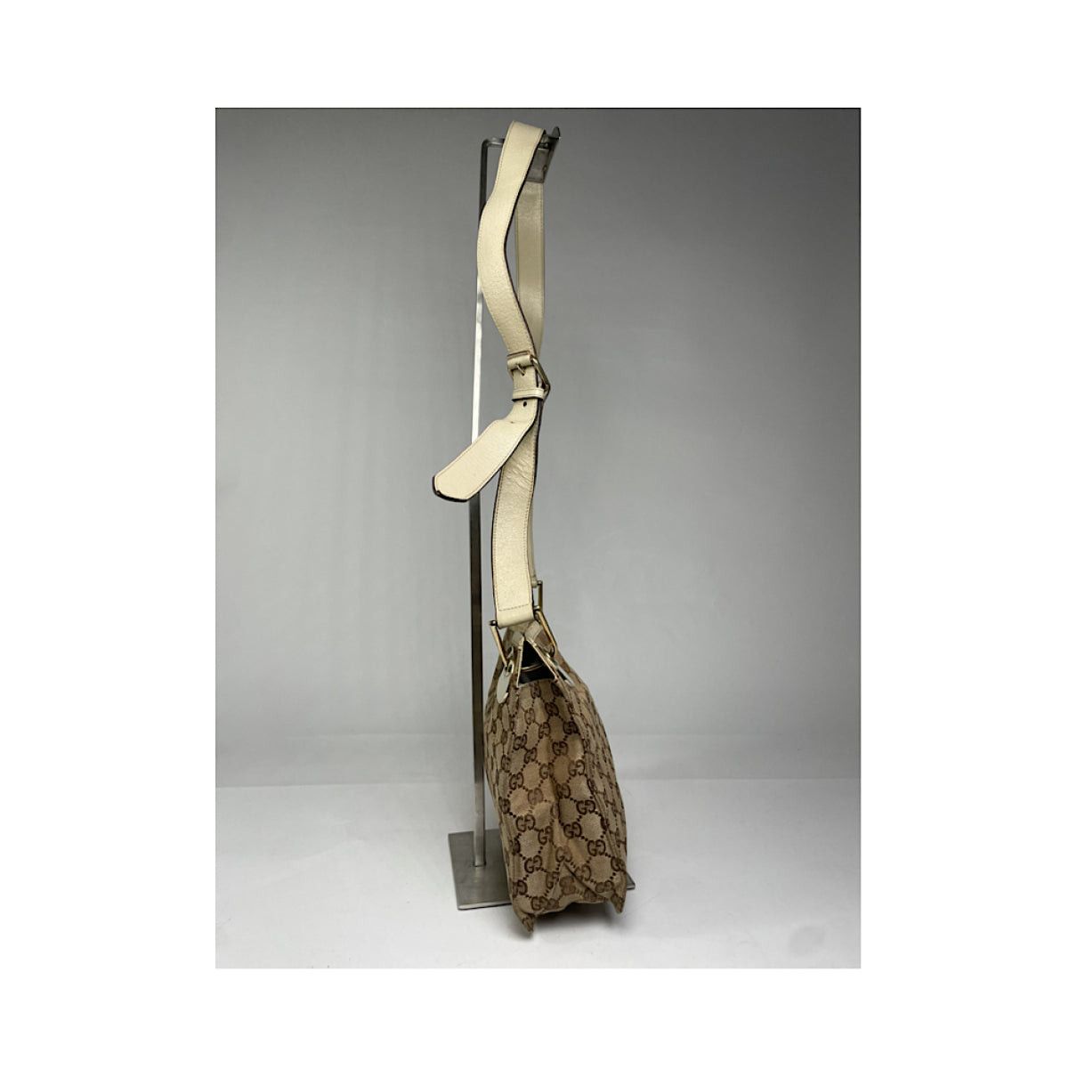 Gucci Jackie Vintage Beige Cotton Handbag Size ONE SIZE - 4 Thumbnail