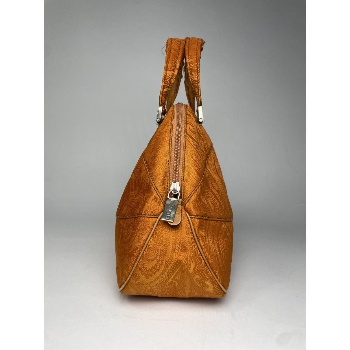 Etro Orange Cotton Handbag Size ONE SIZE - 4 Thumbnail