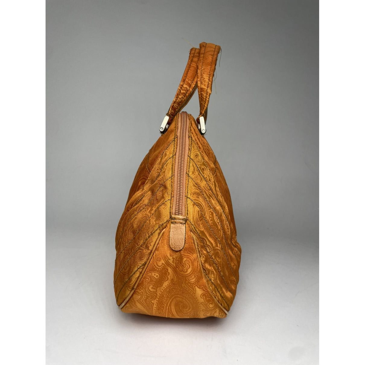 Etro Orange Cotton Handbag Size ONE SIZE - 5 Thumbnail