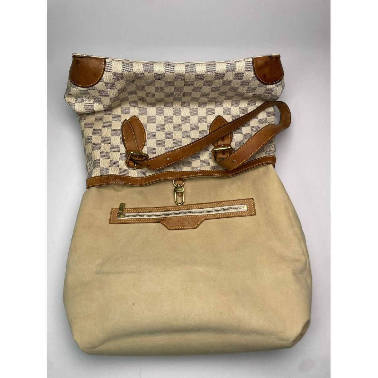 Louis Vuitton Hampstead White Leather Handbag Size ONE SIZE - 2 Thumbnail