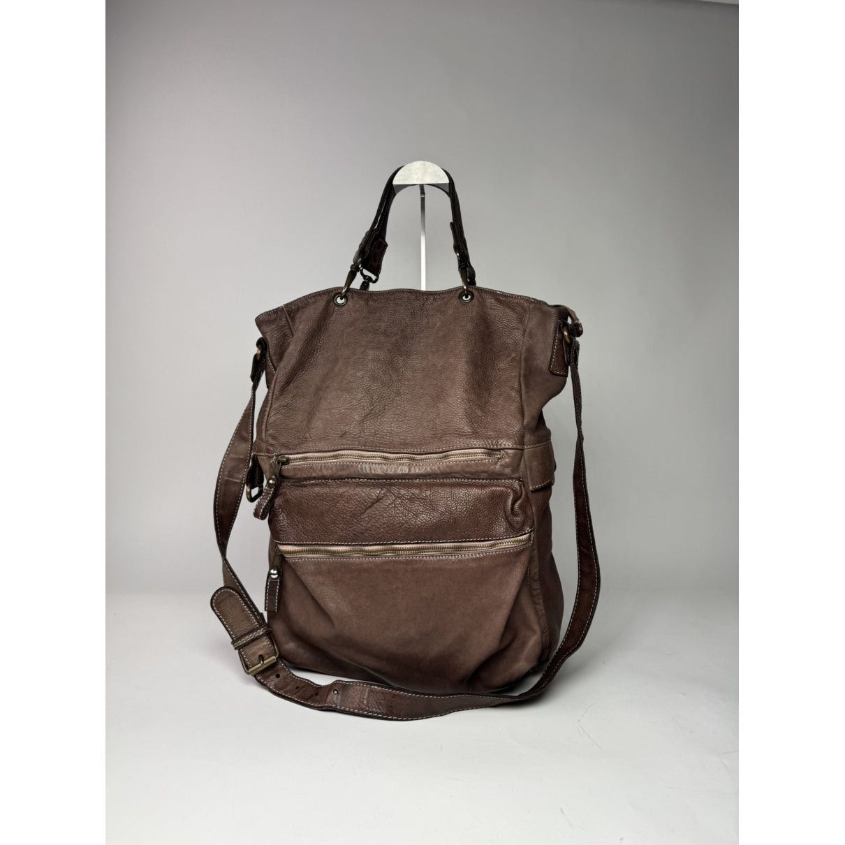 Giorgio Brato Brown Leather Handbag Size ONE SIZE - 2 Thumbnail