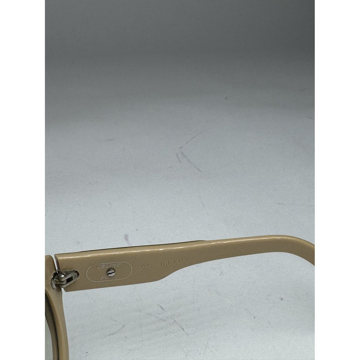 Celine Beige Plastic Sunglasses Size ONE SIZE - 5 Thumbnail
