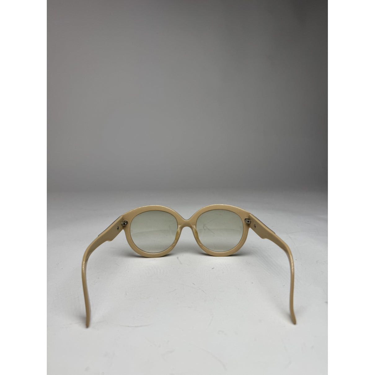 Celine Beige Plastic Sunglasses Size ONE SIZE - 4 Thumbnail