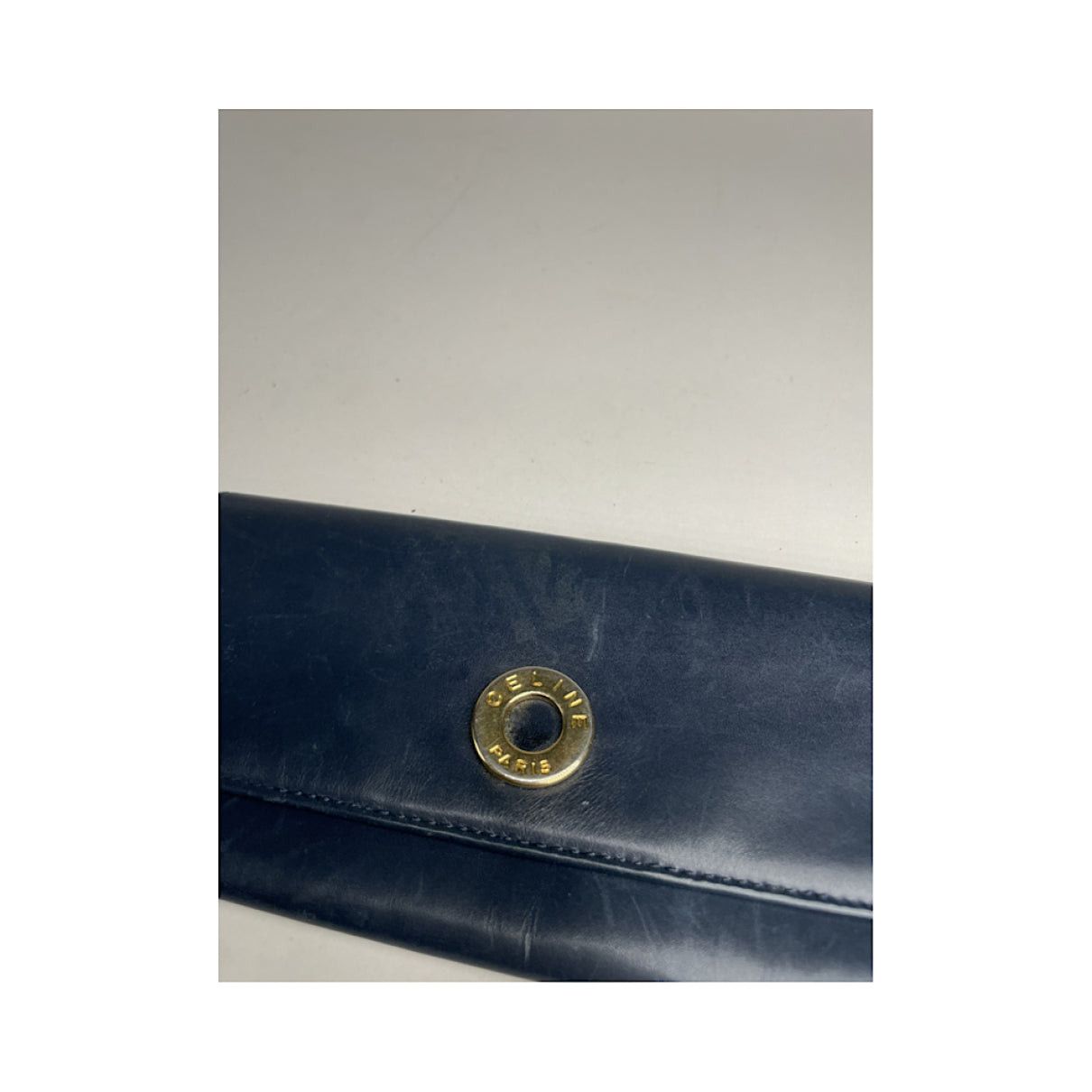 Celine Triomphe Navy Patent Leather Wallet Size ONE SIZE - 5 Thumbnail