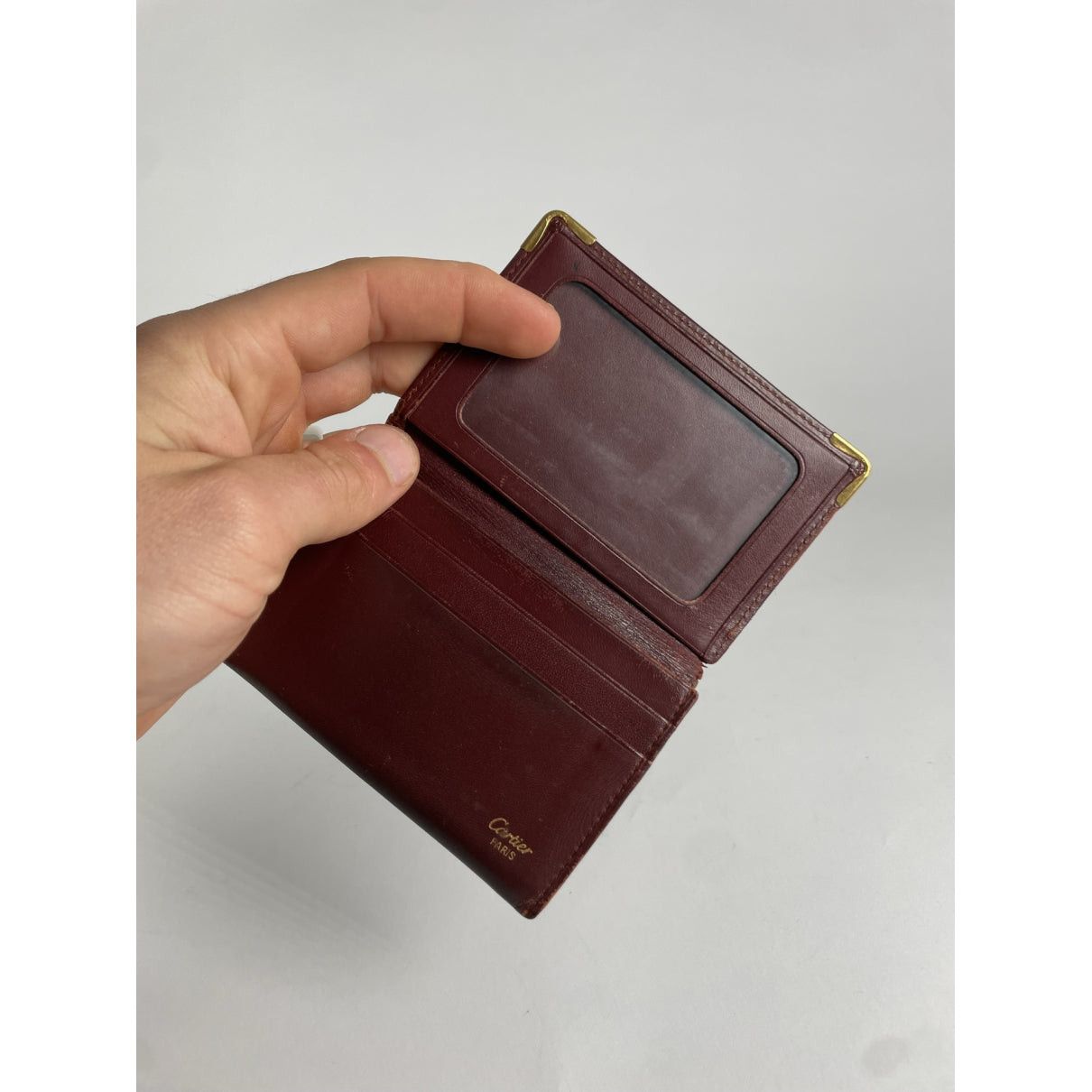 Cartier Burgundy Leather Purse Size ONE SIZE - 3 Thumbnail