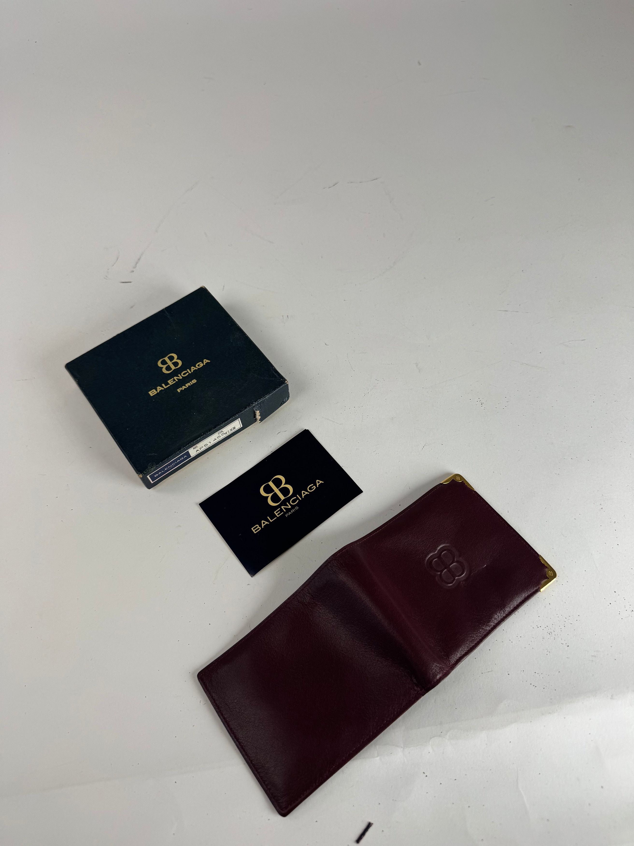 Balenciaga Vintage Leather Wallet burgundy Size ONE SIZE - 8 Thumbnail