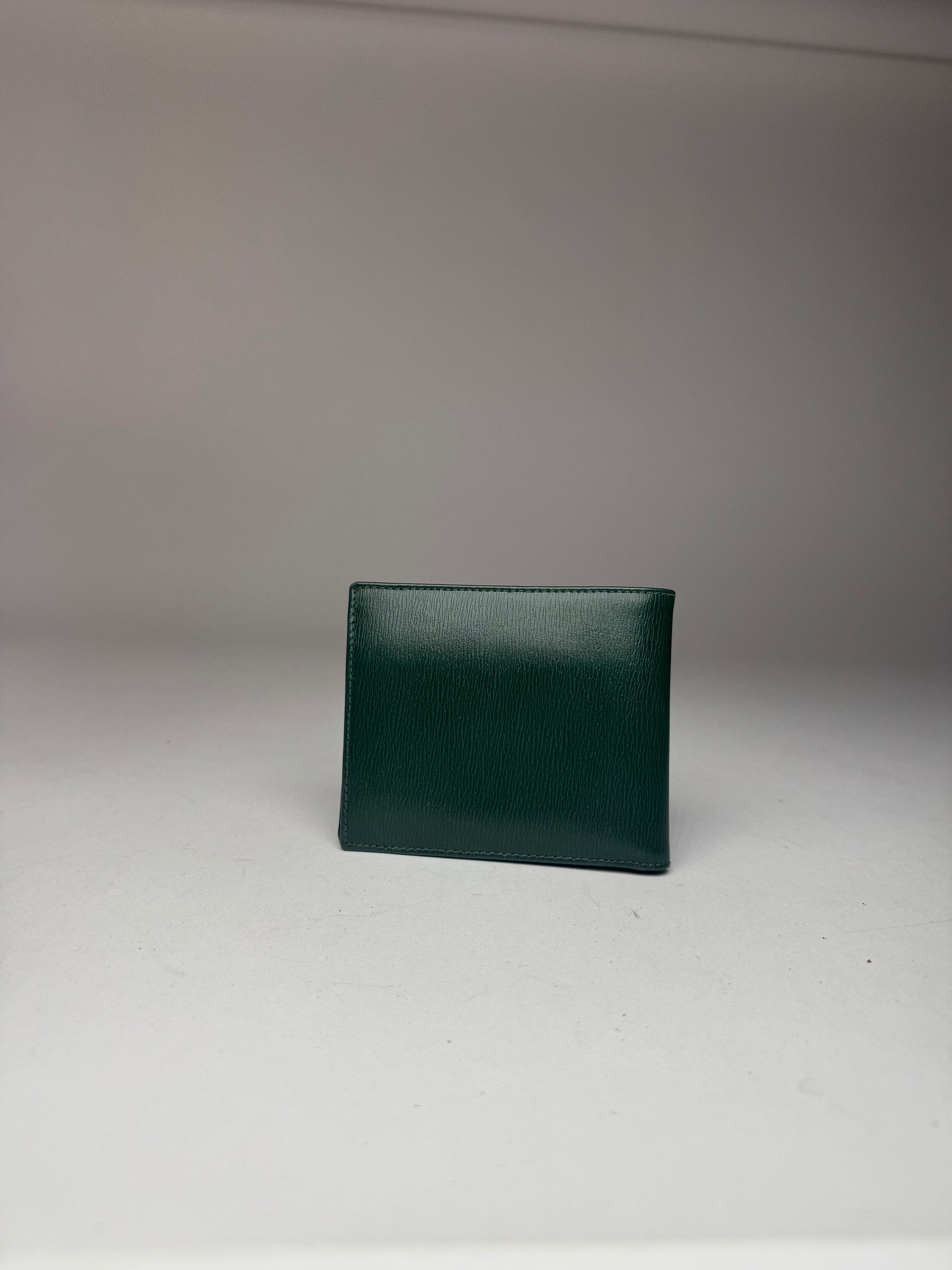 Givenchy Vintage Foldable Leather Wallet Green Size ONE SIZE - 2 Thumbnail