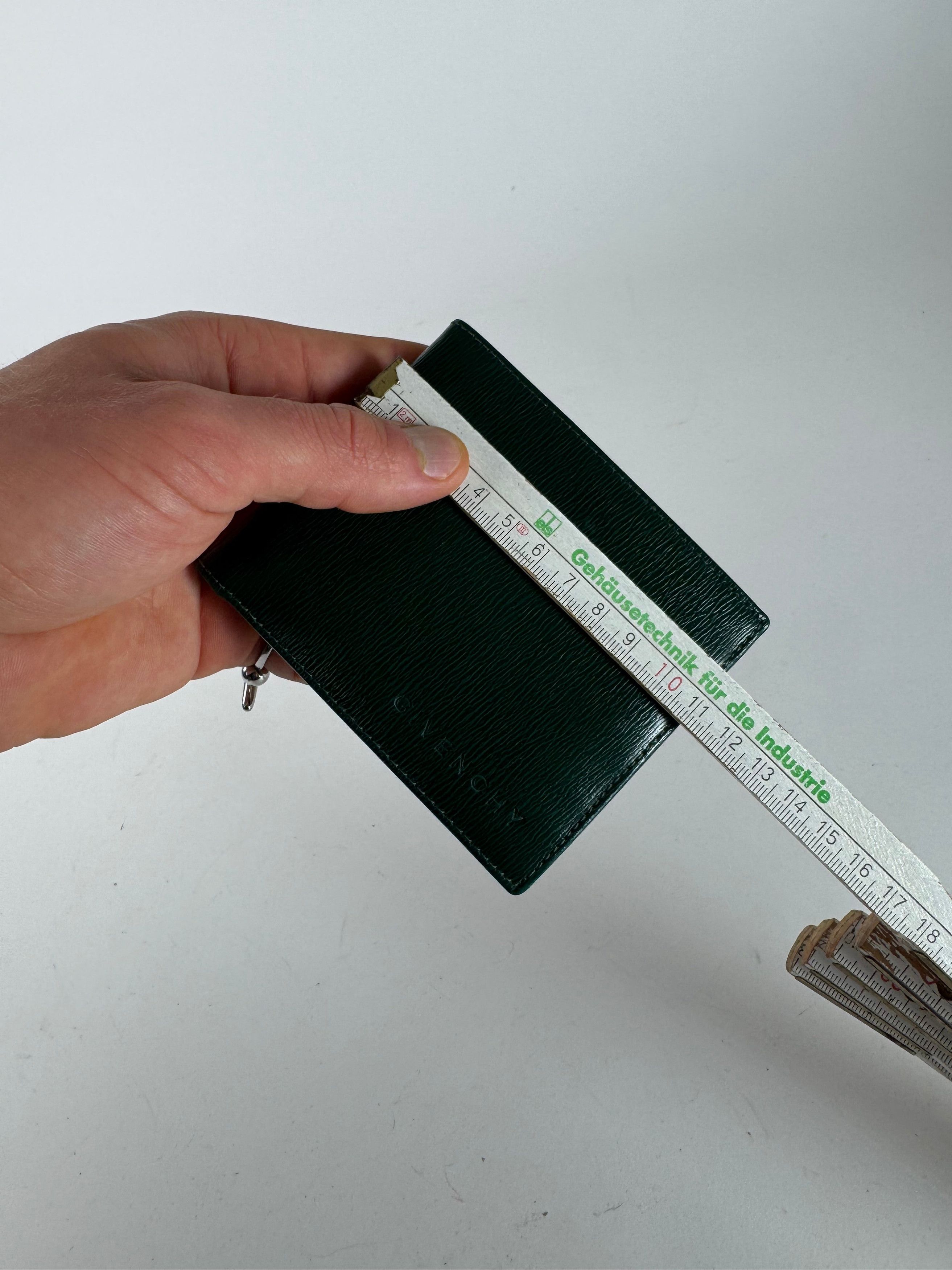 Givenchy Vintage Foldable Leather Wallet Green Size ONE SIZE - 8 Thumbnail