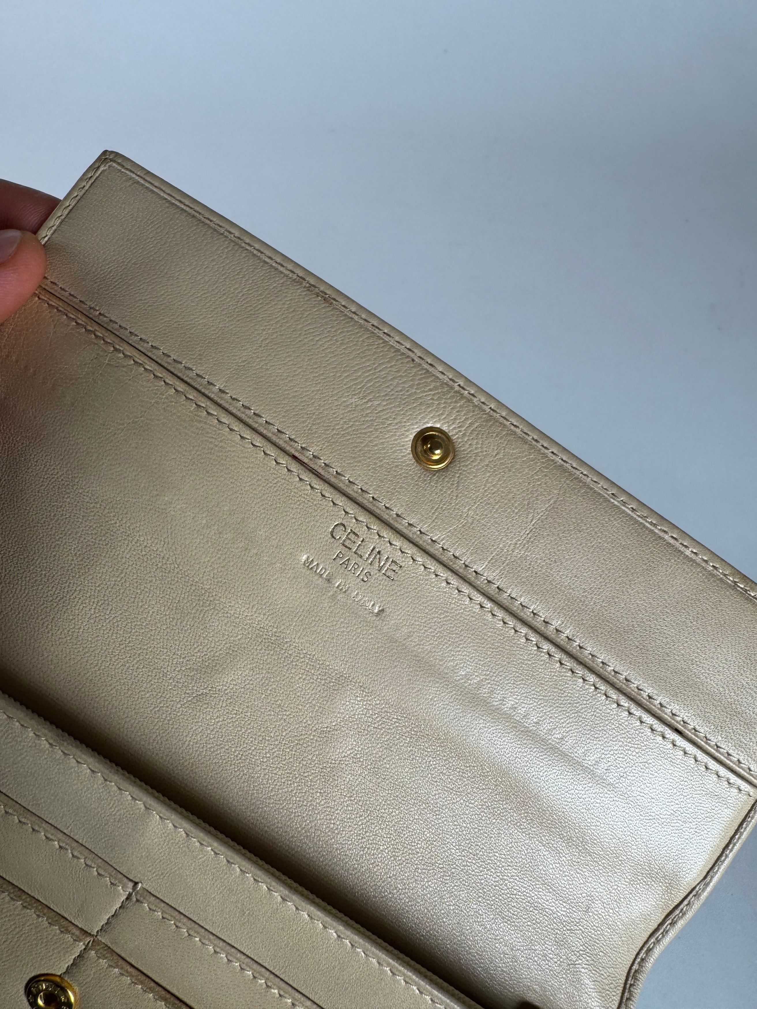 Celine Vintage Paris Leather wallet white Size ONE SIZE - 5 Thumbnail