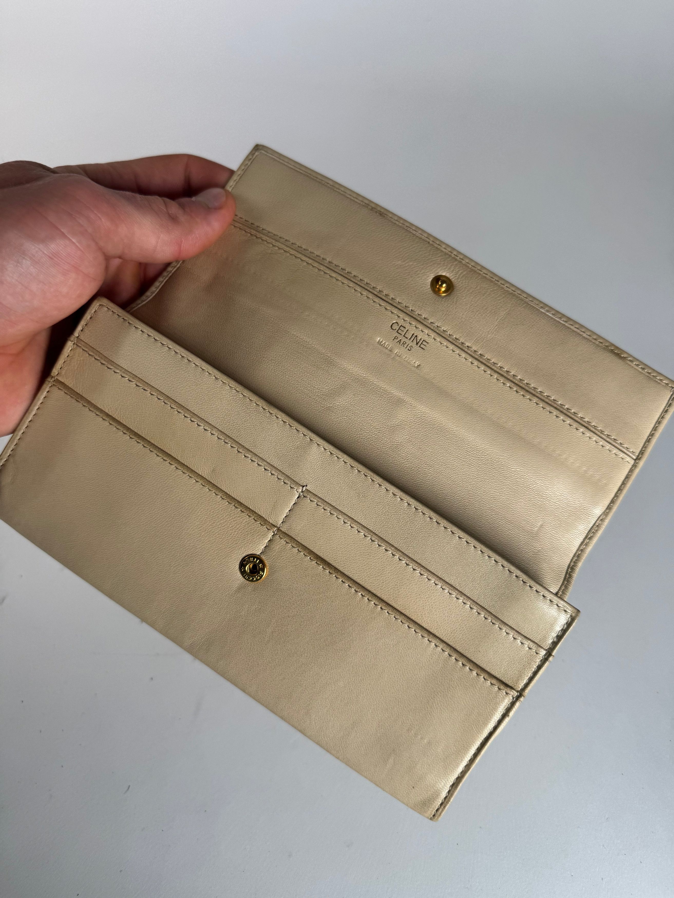 Celine Vintage Paris Leather wallet white Size ONE SIZE - 6 Thumbnail
