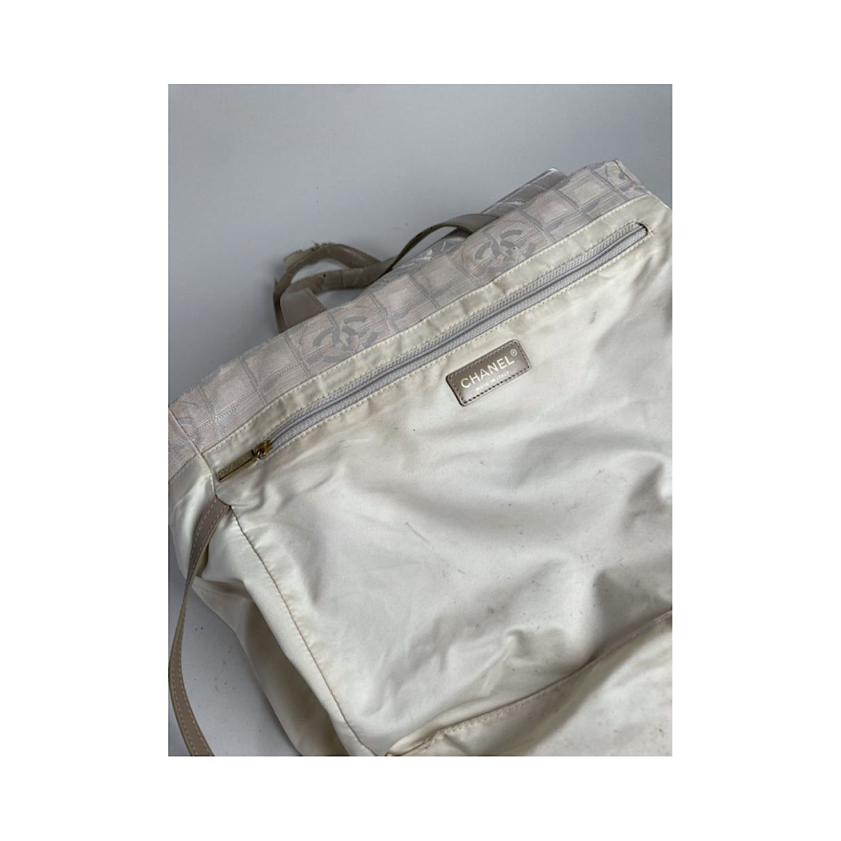 Chanel Beige Polyester Handbag Size ONE SIZE - 3 Thumbnail