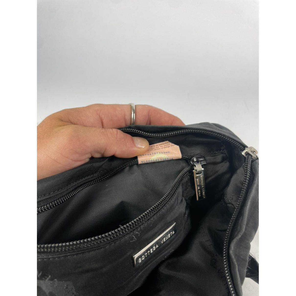 Bottega Veneta Black Polyester Handbag Size ONE SIZE - 2 Thumbnail