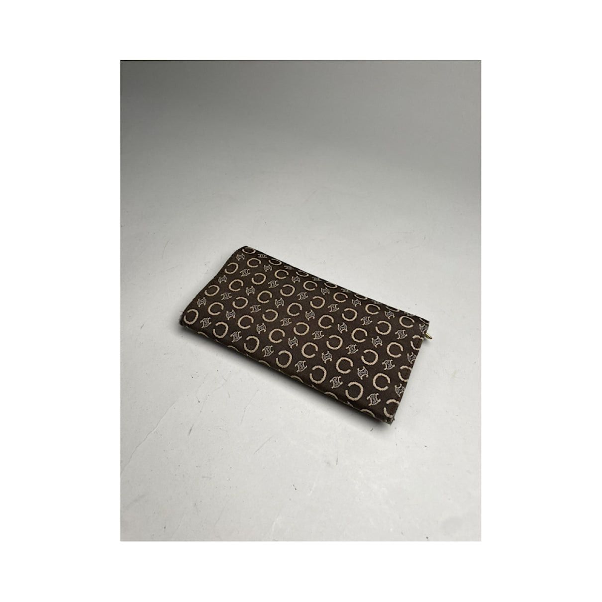 Celine Triomphe Brown Cotton Wallet Size ONE SIZE - 5 Thumbnail