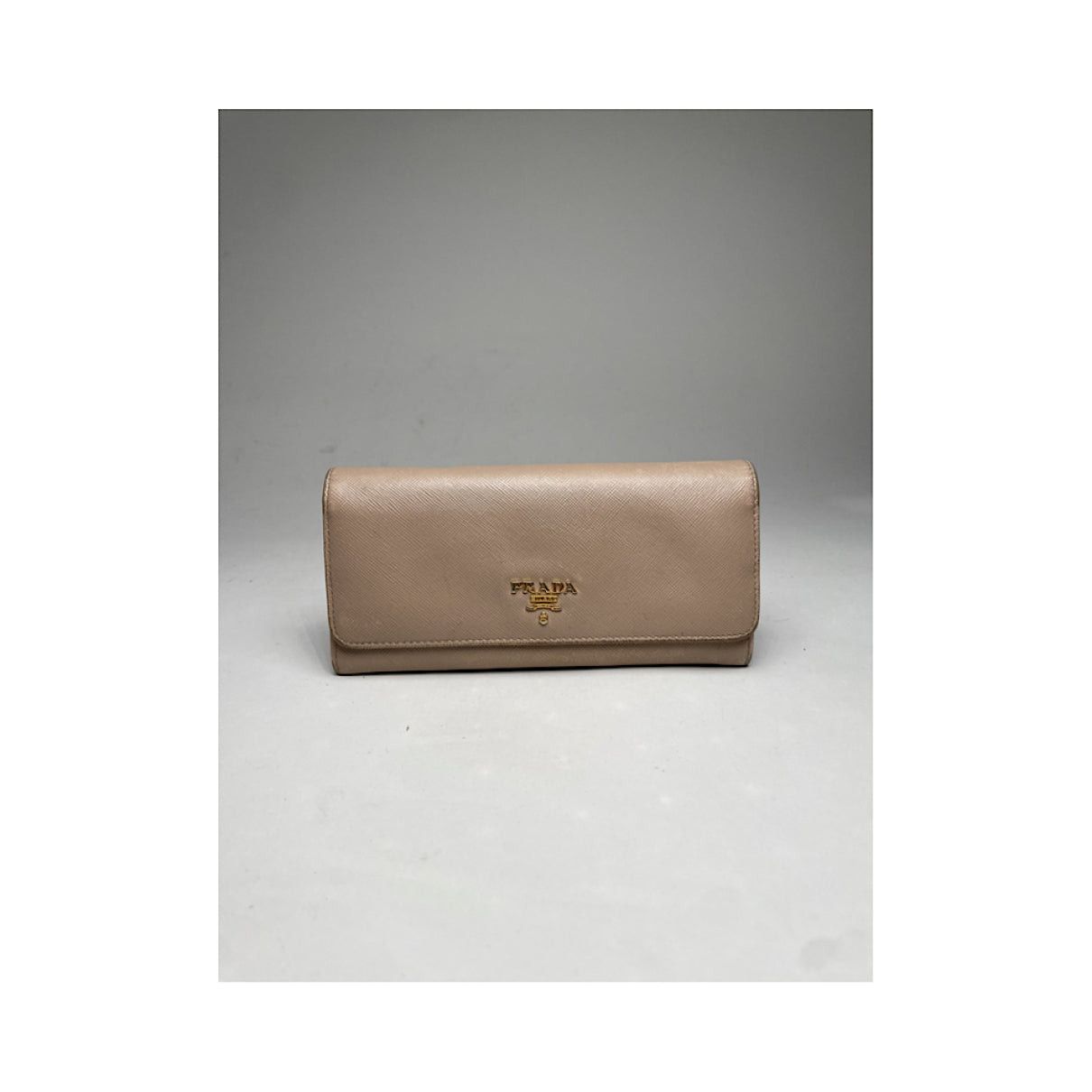 Prada Gold Leather Wallet Size ONE SIZE - 4 Thumbnail