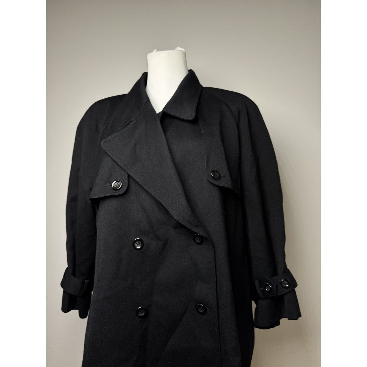 Courreges Courrèges Black Wool Trench Coat Size S / US 4 / IT 40 - 2 Thumbnail