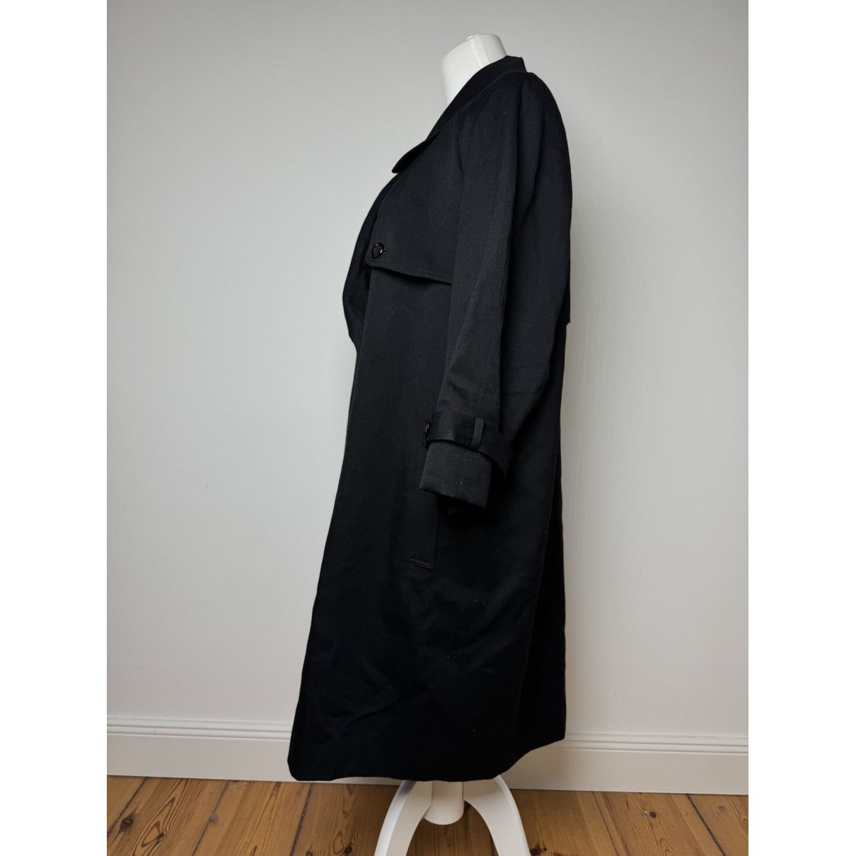 Courreges Courrèges Black Wool Trench Coat Size S / US 4 / IT 40 - 3 Thumbnail
