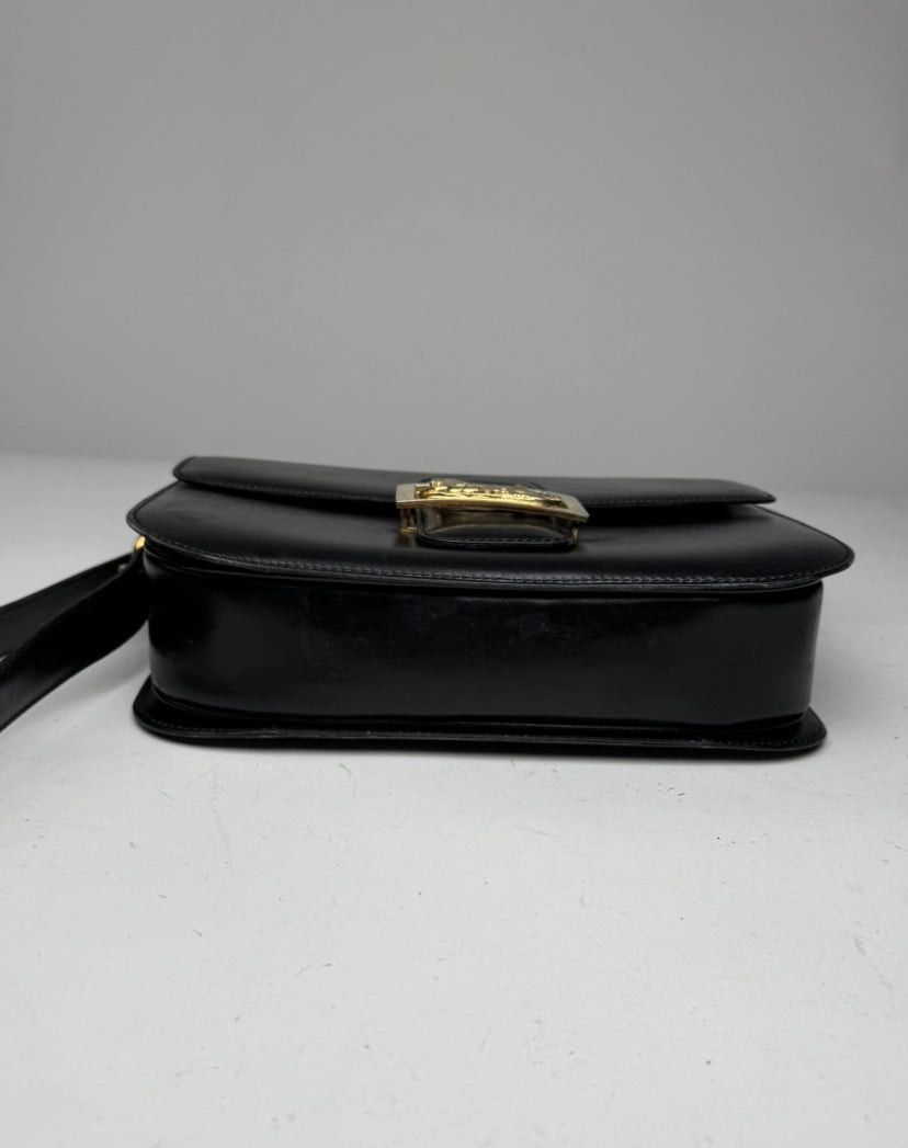 Celine Vintage Paris Triomphe Leather Bag Black Size ONE SIZE - 15 Thumbnail