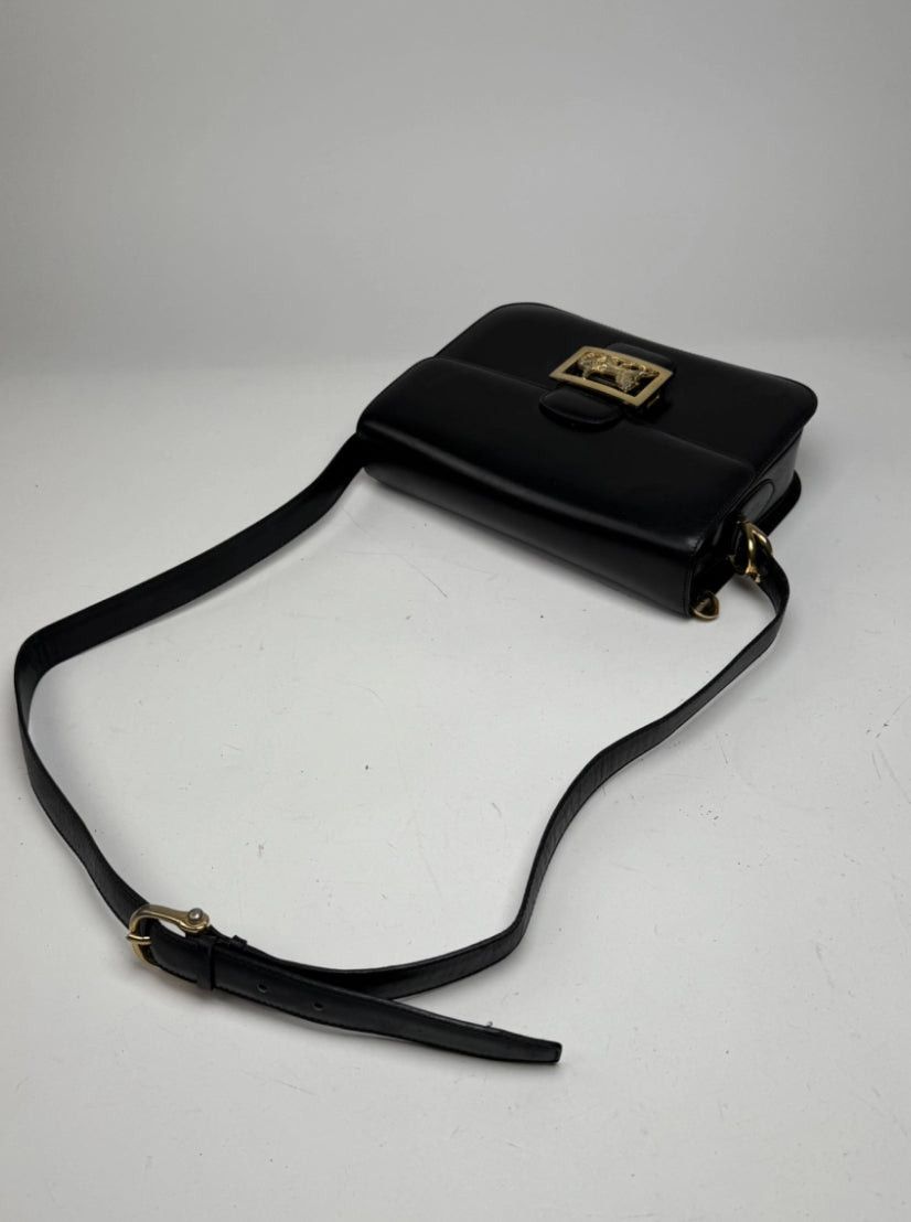 Celine Vintage Paris Triomphe Leather Bag Black Size ONE SIZE - 12 Thumbnail