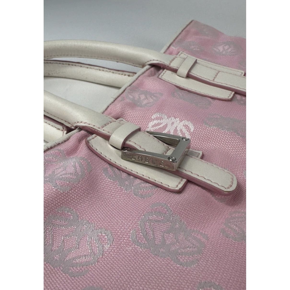 Loewe Cubi Pink Cotton Handbag Size ONE SIZE - 3 Thumbnail