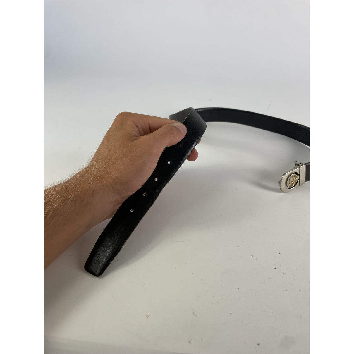 Dior Saddle Brown Leather Belt Size ONE SIZE - 4 Thumbnail