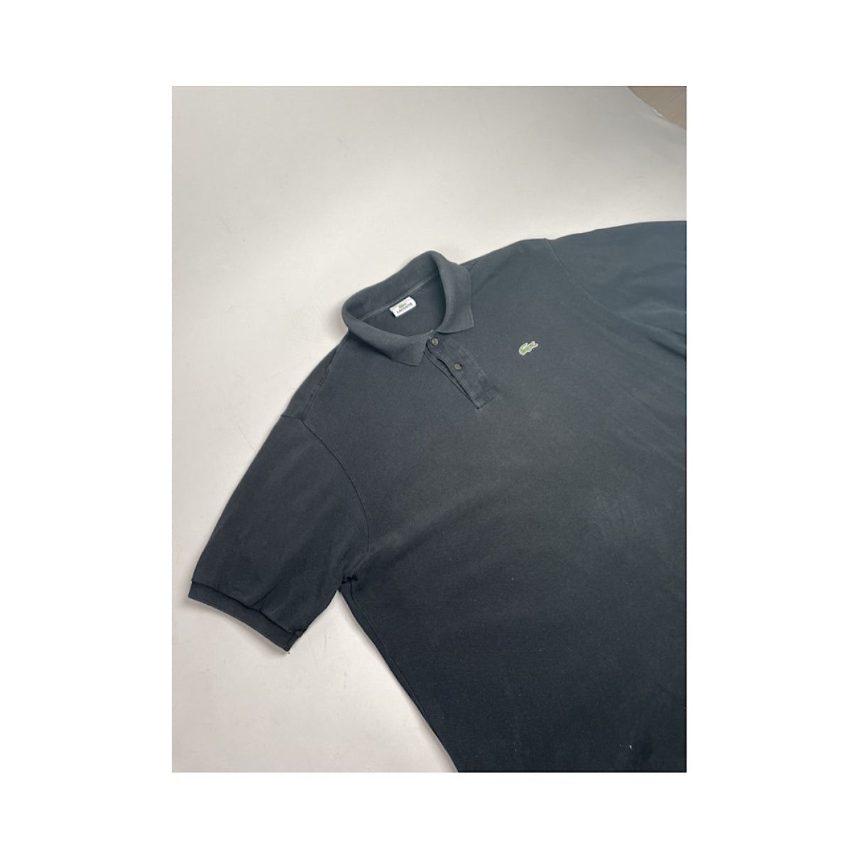 Lacoste Black Cotton Polo Shirt Size XXL / US 16-18 / IT 52-54 - 3 Thumbnail