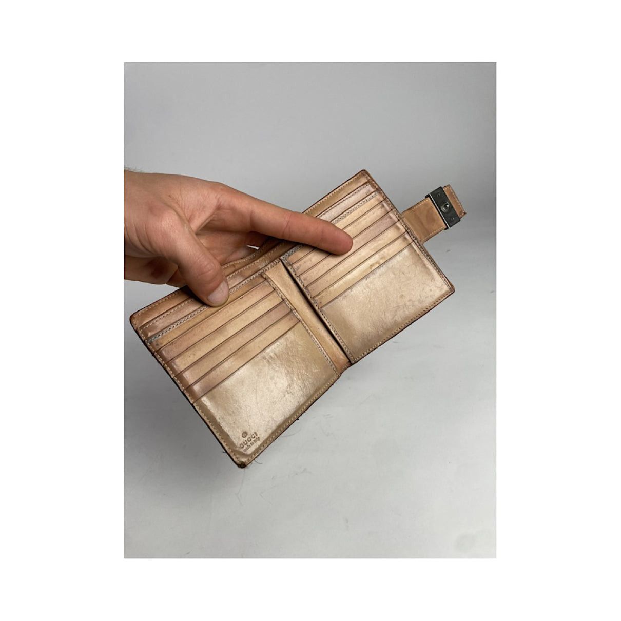 Gucci Interlocking Beige Leather Wallet Size ONE SIZE - 3 Thumbnail