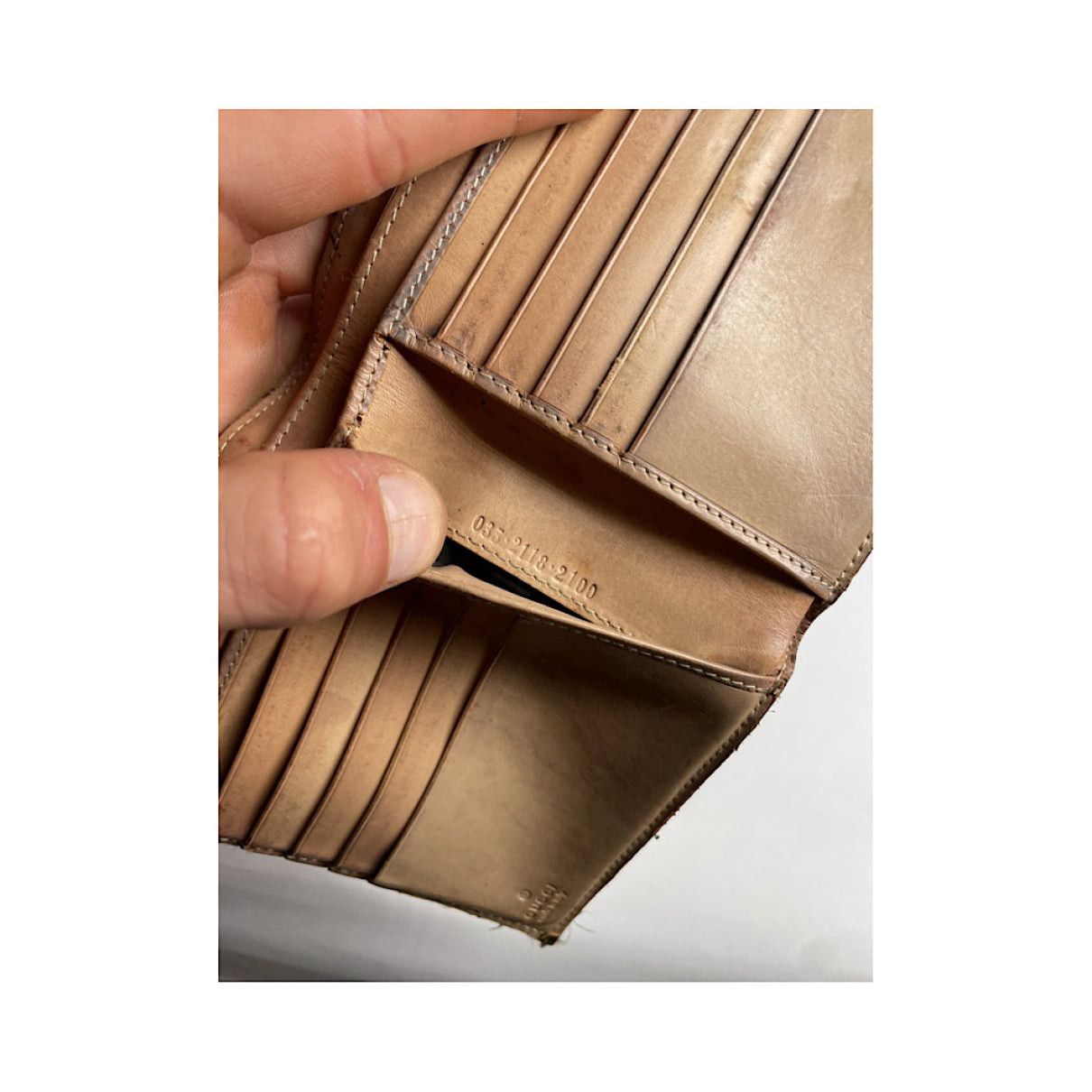 Gucci Interlocking Beige Leather Wallet Size ONE SIZE - 5 Thumbnail