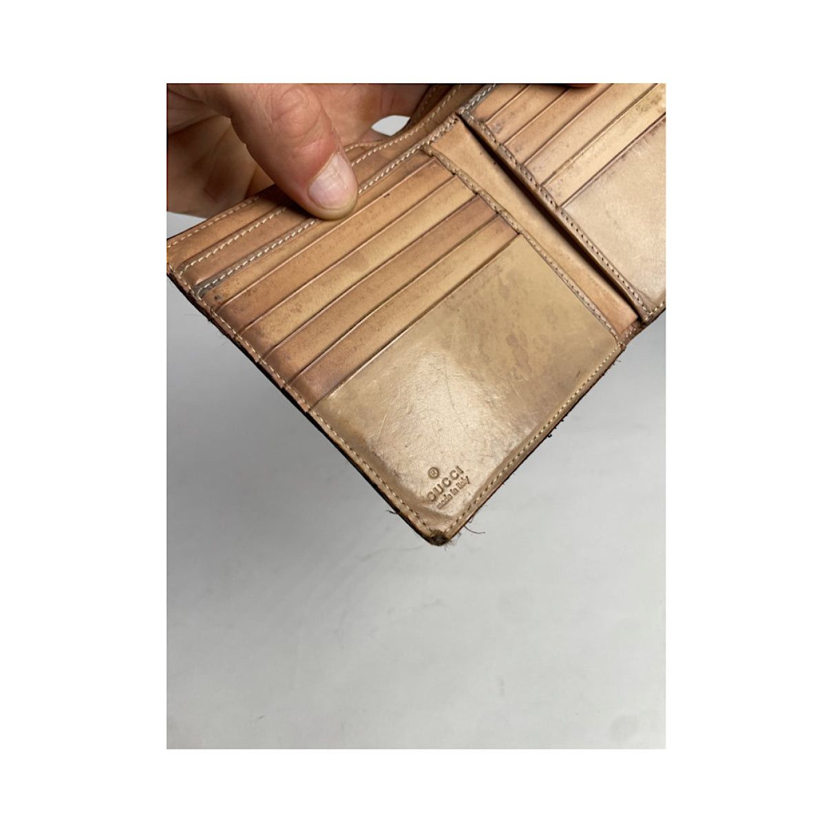 Gucci Interlocking Beige Leather Wallet Size ONE SIZE - 4 Thumbnail