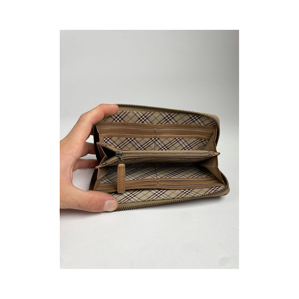 Burberry Brown Leather Wallet Size ONE SIZE - 3 Thumbnail