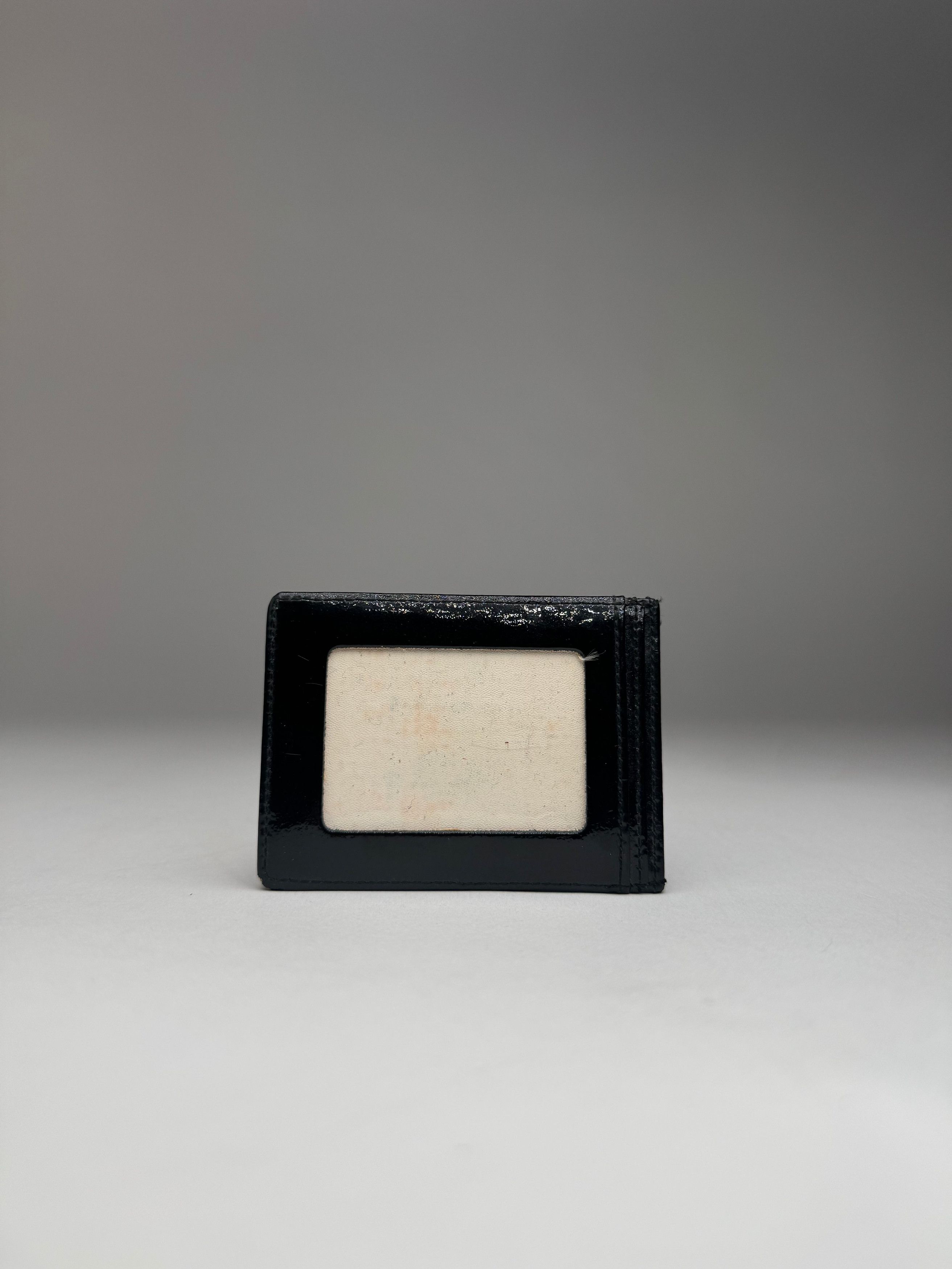 Courreges Vintage Paris Patent Leather Card Holder black Size ONE SIZE - 2 Thumbnail