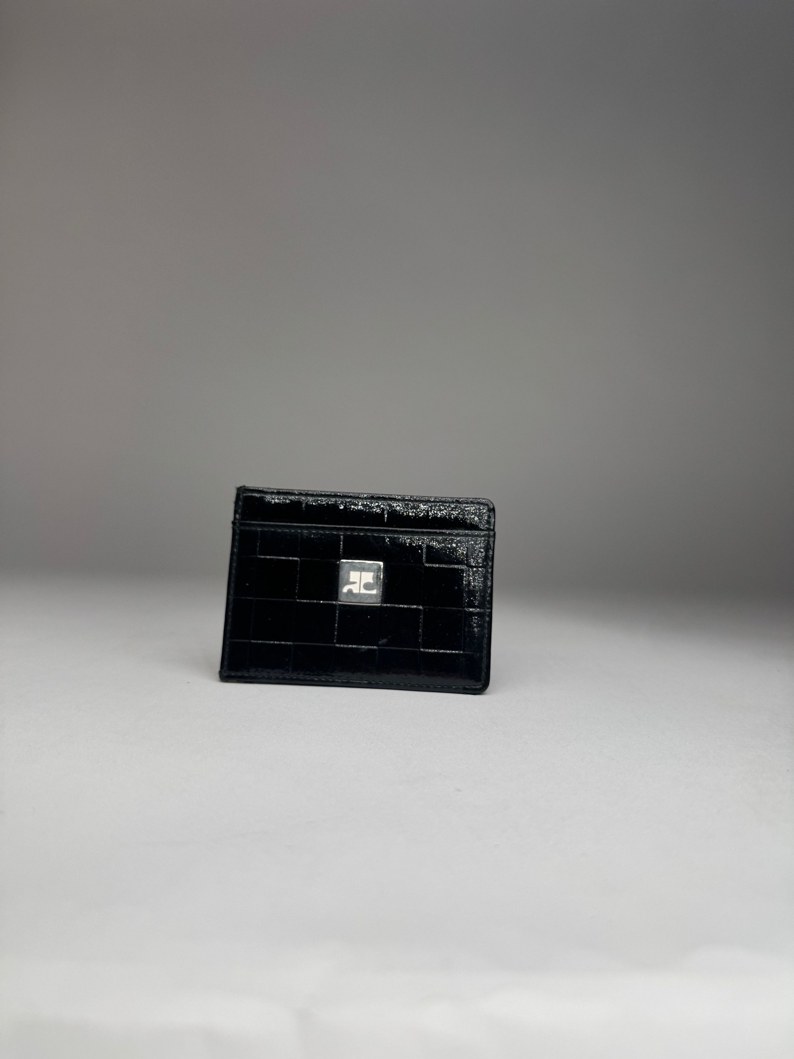 Courreges Vintage Paris Patent Leather Card Holder black Size ONE SIZE - 9 Thumbnail