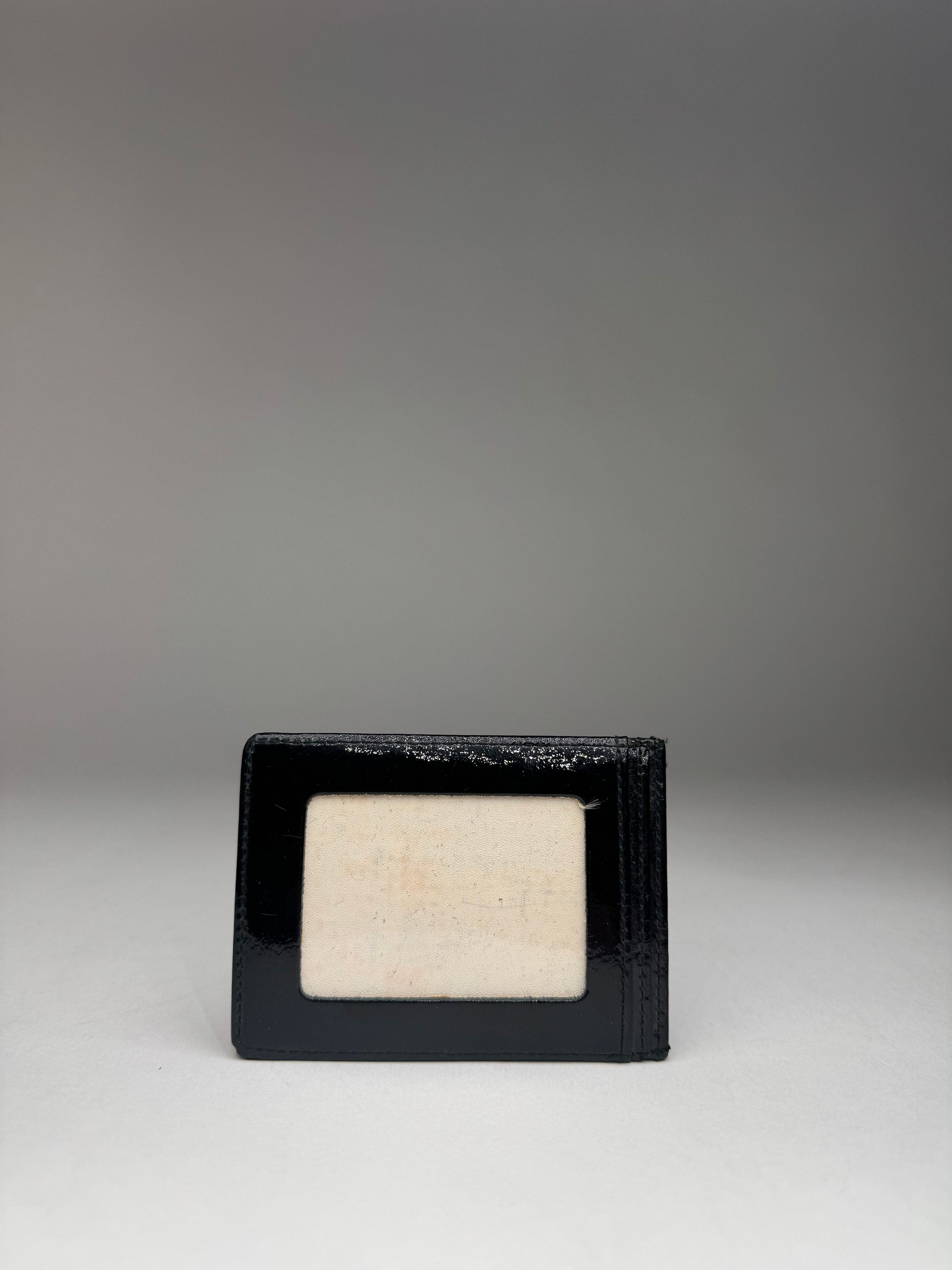 Courreges Vintage Paris Patent Leather Card Holder black Size ONE SIZE - 8 Thumbnail