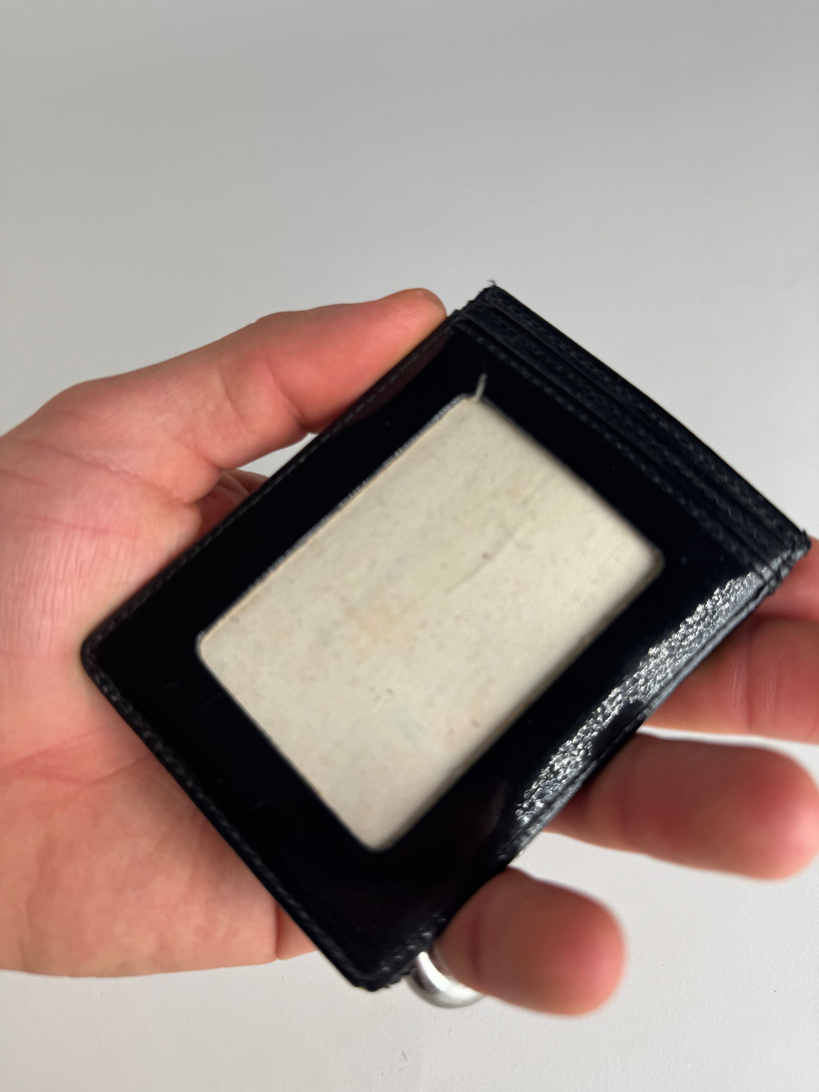 Courreges Vintage Paris Patent Leather Card Holder black Size ONE SIZE - 4 Thumbnail