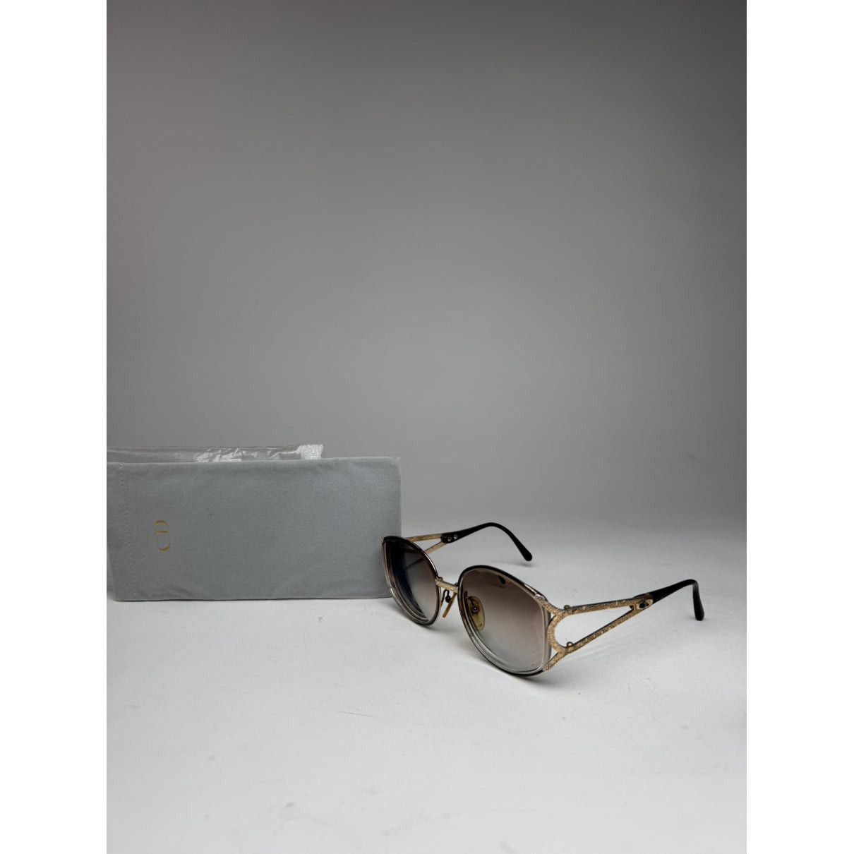 Dior Black Metal Sunglasses Size ONE SIZE - 2 Thumbnail