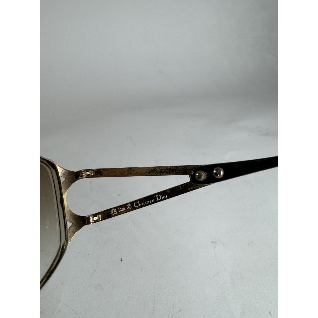 Dior Black Metal Sunglasses Size ONE SIZE - 3 Thumbnail