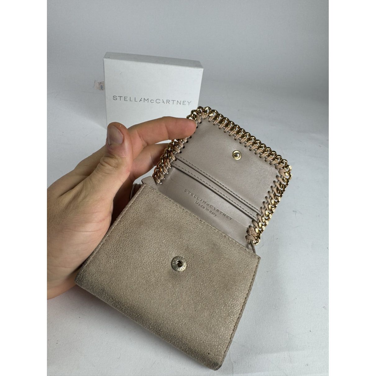 Stella McCartney Grey Vegan Leather Wallet Size ONE SIZE - 4 Thumbnail
