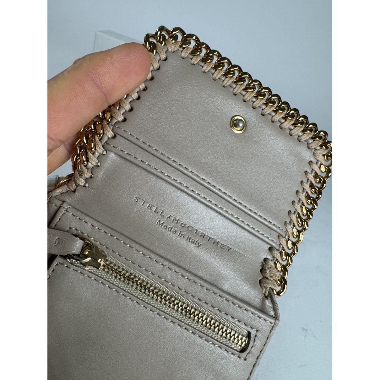 Stella McCartney Grey Vegan Leather Wallet Size ONE SIZE - 5 Thumbnail