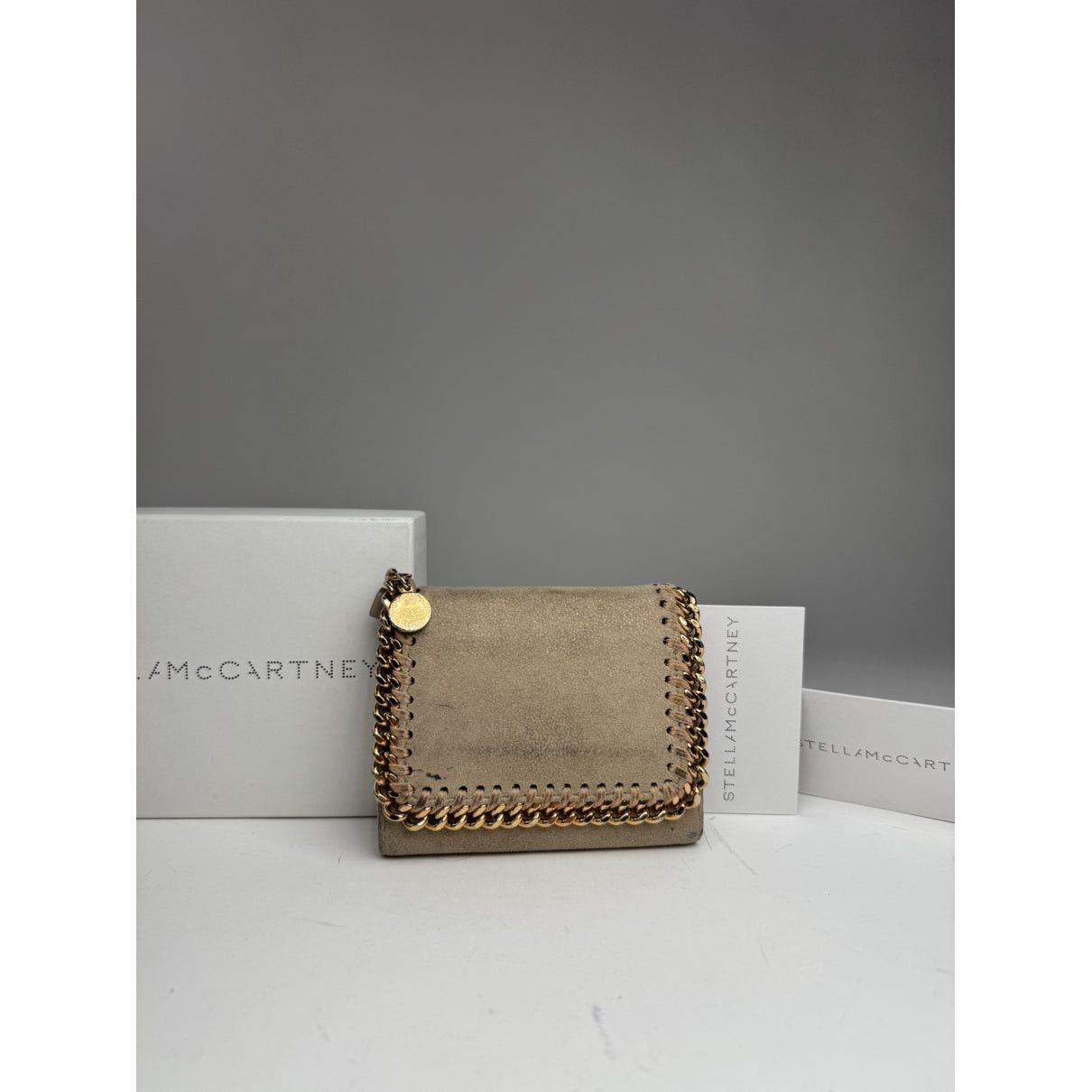 Stella McCartney Grey Vegan Leather Wallet Size ONE SIZE - 2 Thumbnail