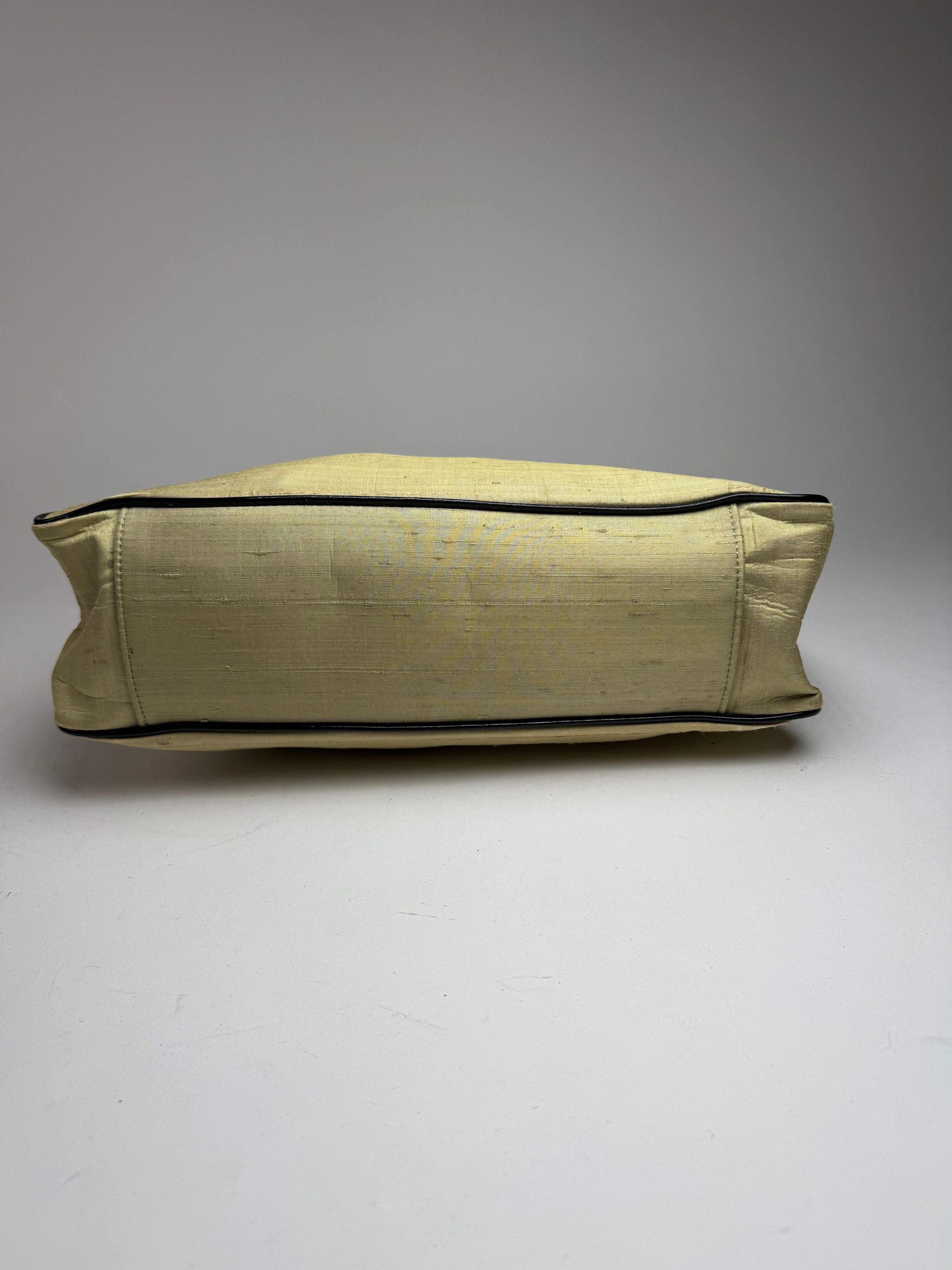 Balenciaga Vintage Linen Bag Citron Yellow Black Size ONE SIZE - 10 Thumbnail